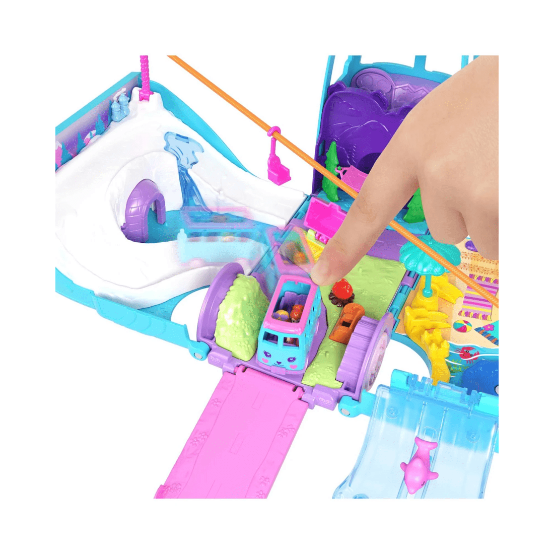 4 Mattel Polly Pocket Pet Mobile Adventure Playset - Multi, 4 of 6