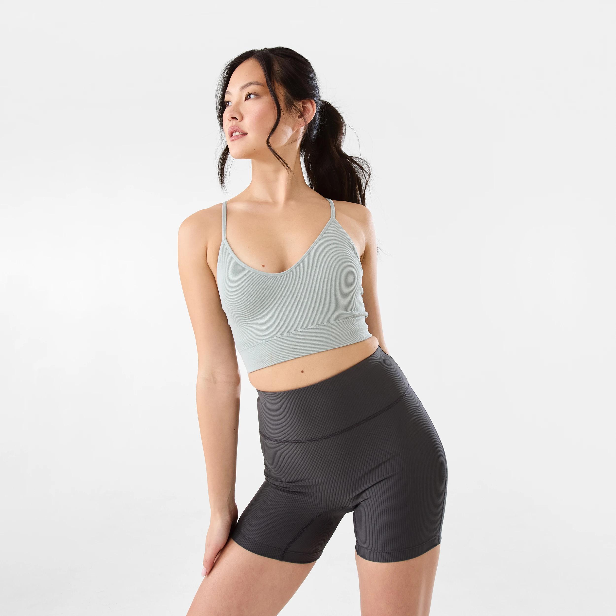 9 Active Womens Seamfree Racerback Crop LINDSEY GREEN, 9 of 9