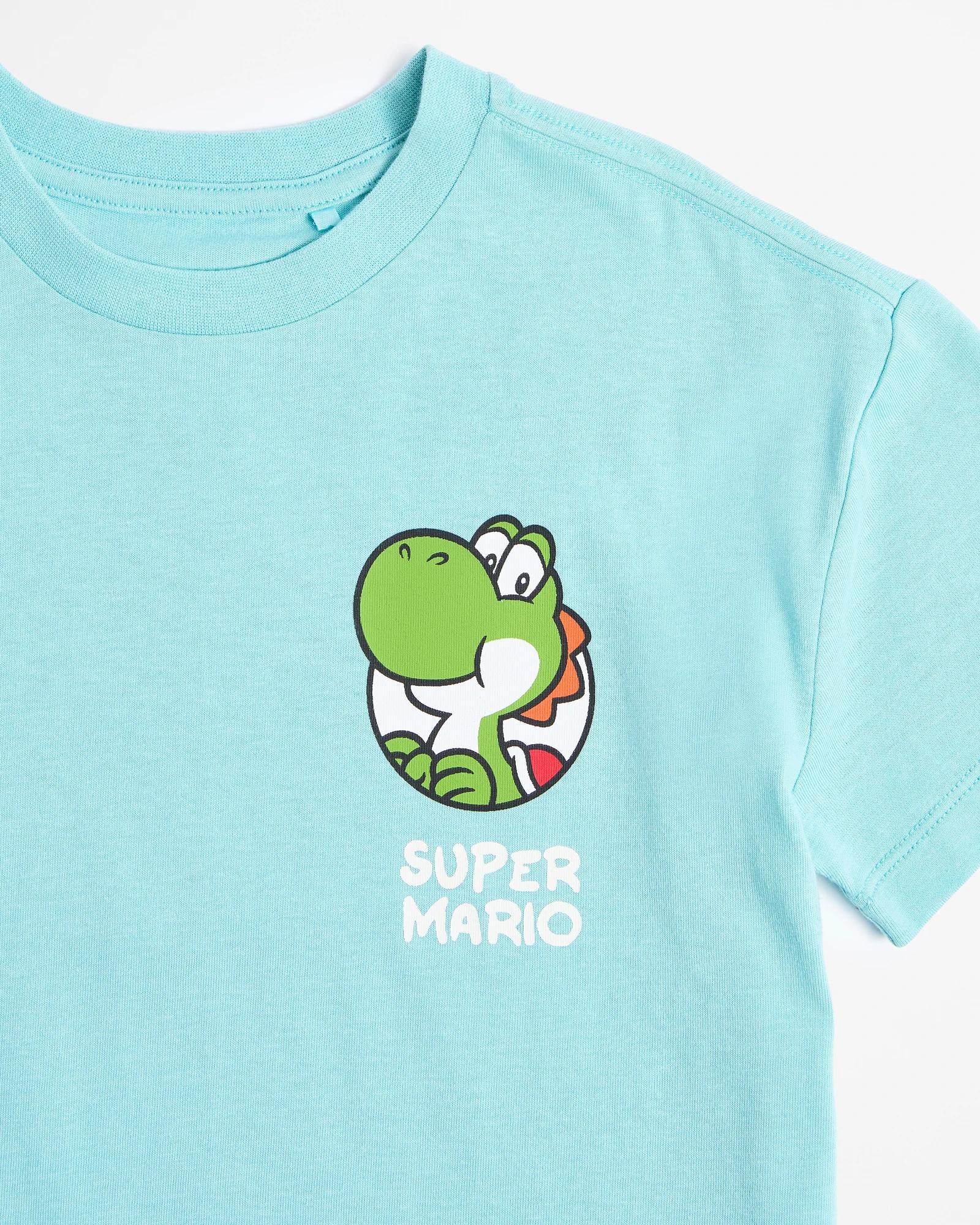 5 Super Mario Super-mario Yoshi T-shirt AQUA, 5 of 5