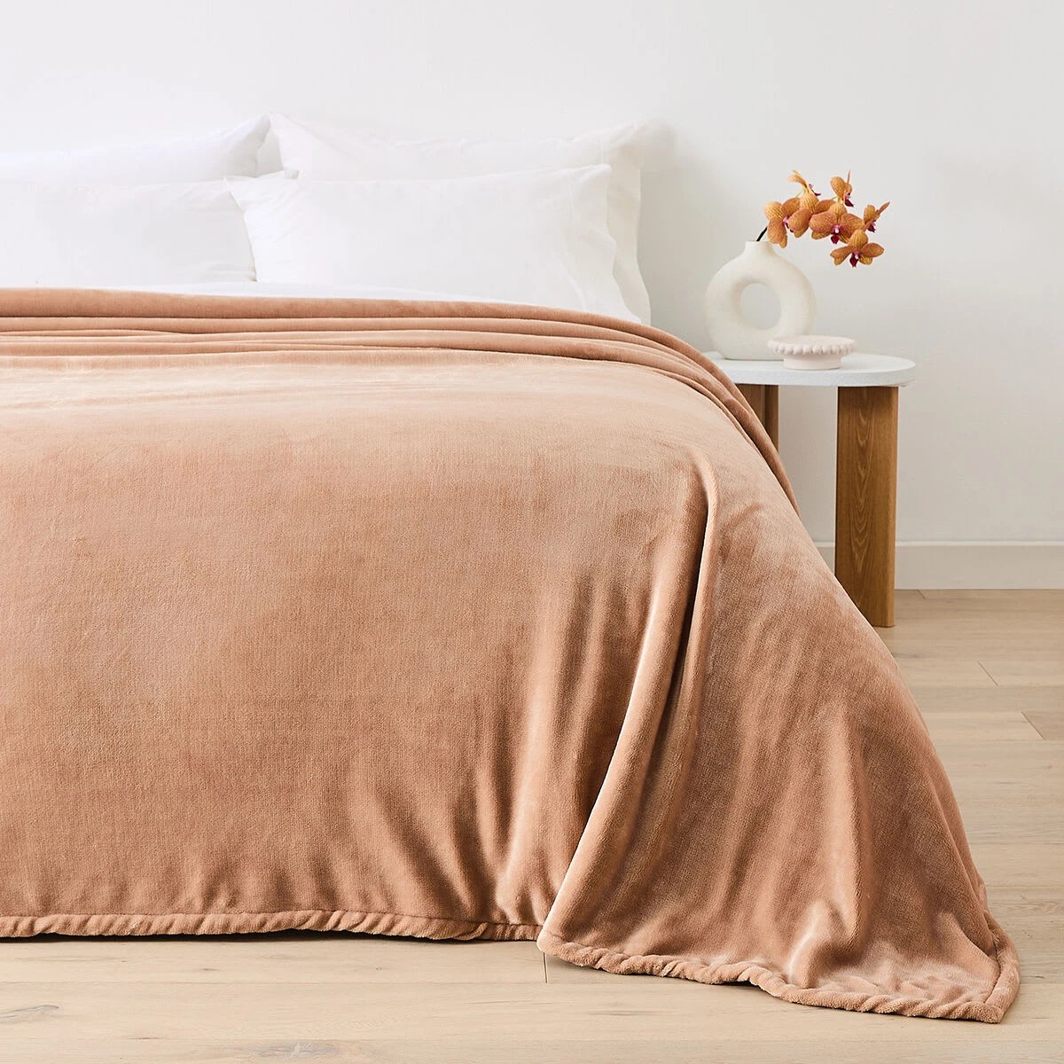 2 Sherpa Reverse Blanket - Double/Queen Bed, Praline, 2 of 7