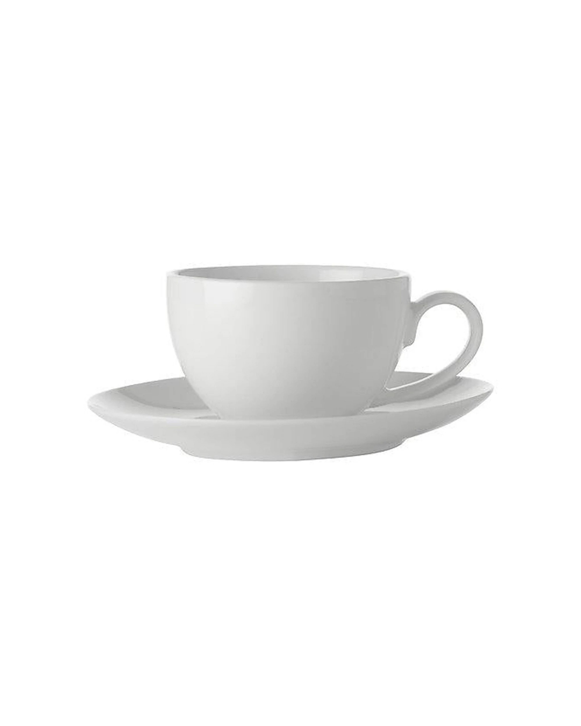 2 Maxwell & Williams 6x 90ml Basics Coupe Demi Cup & Saucer Set - White, 2 of 3