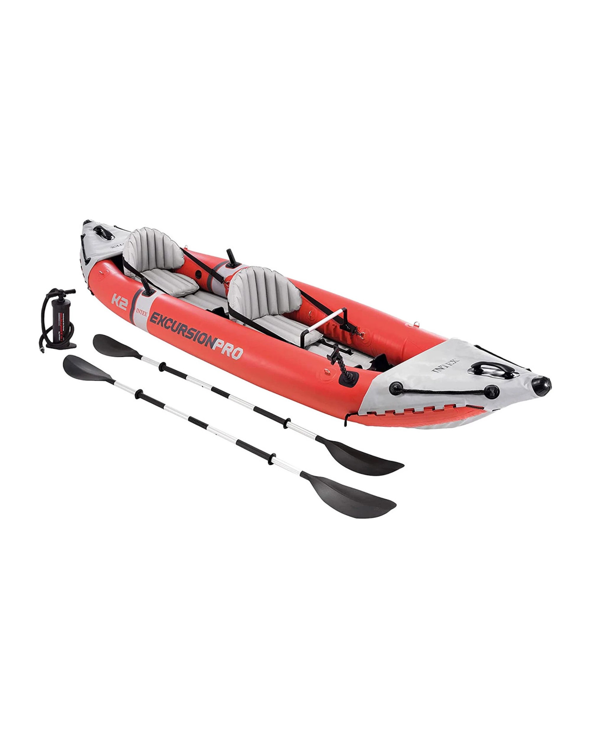 1 Intex Excursion Pro K2 2 Person Inflatable Kayak Canoe - Red, 1 of 9