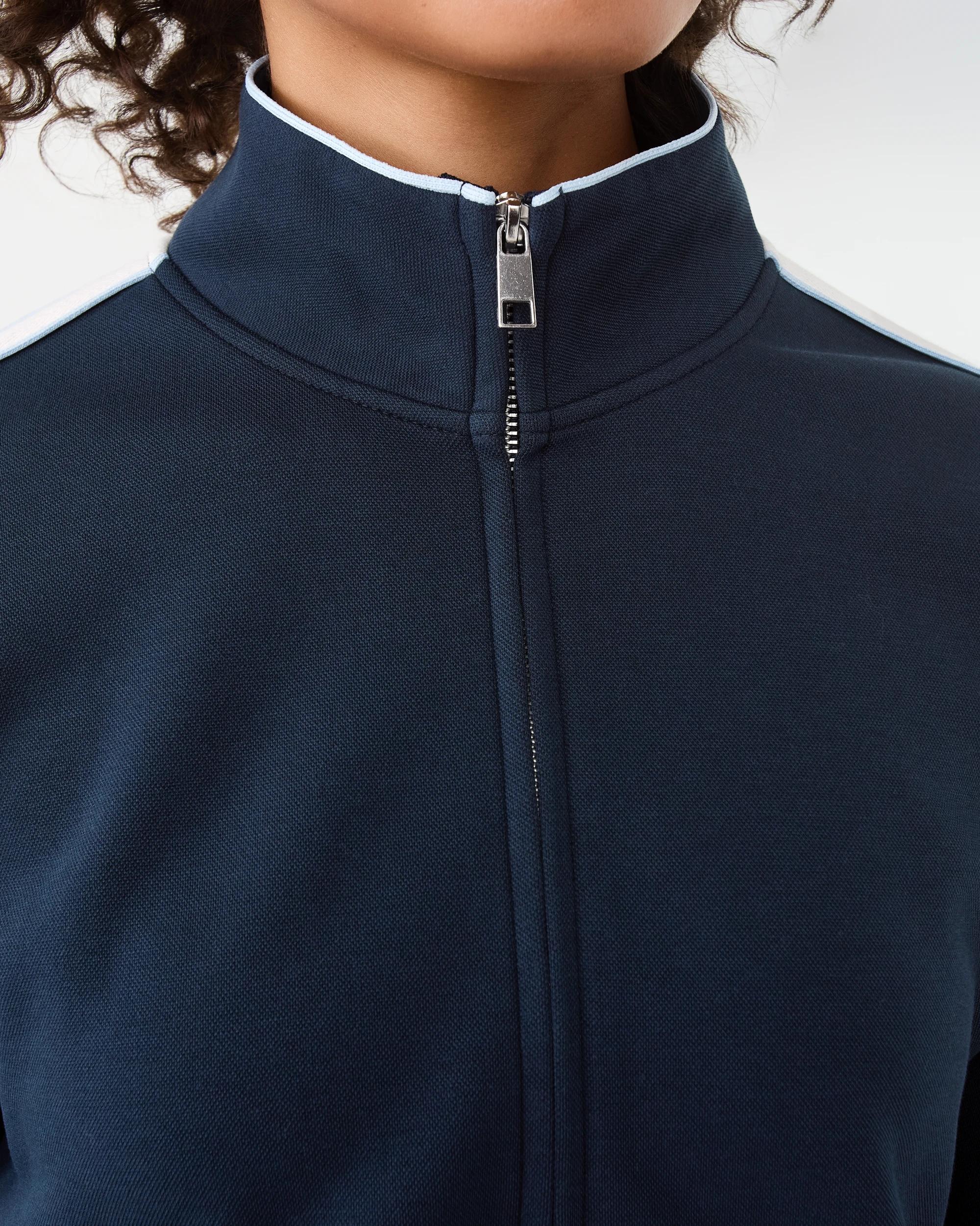 6 Active Womens Retro Zip Through Shade Navy, 6 of 10