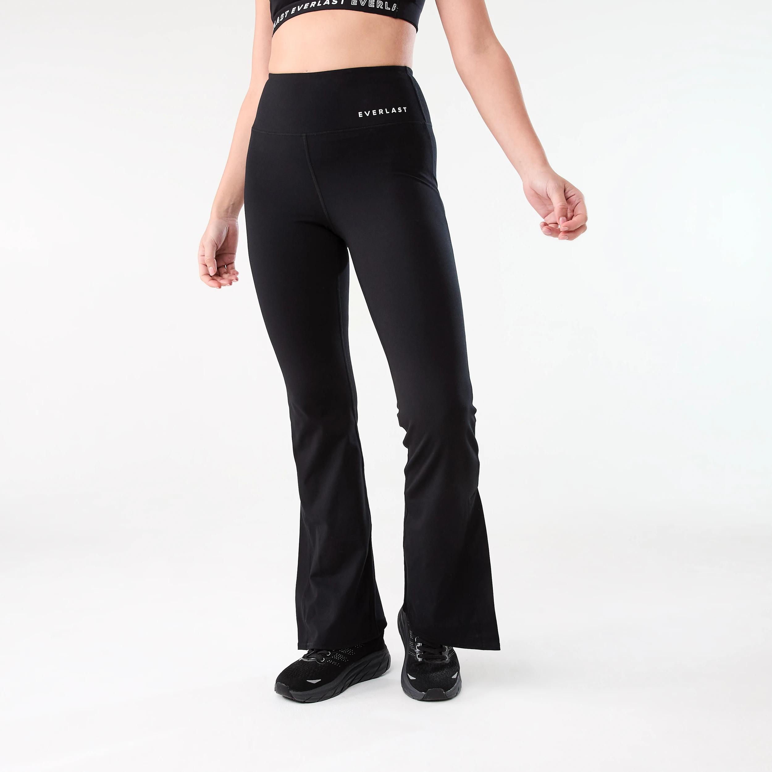 1 Everlast Womens Bootleg Flare Leggings BLACK, 1 of 9