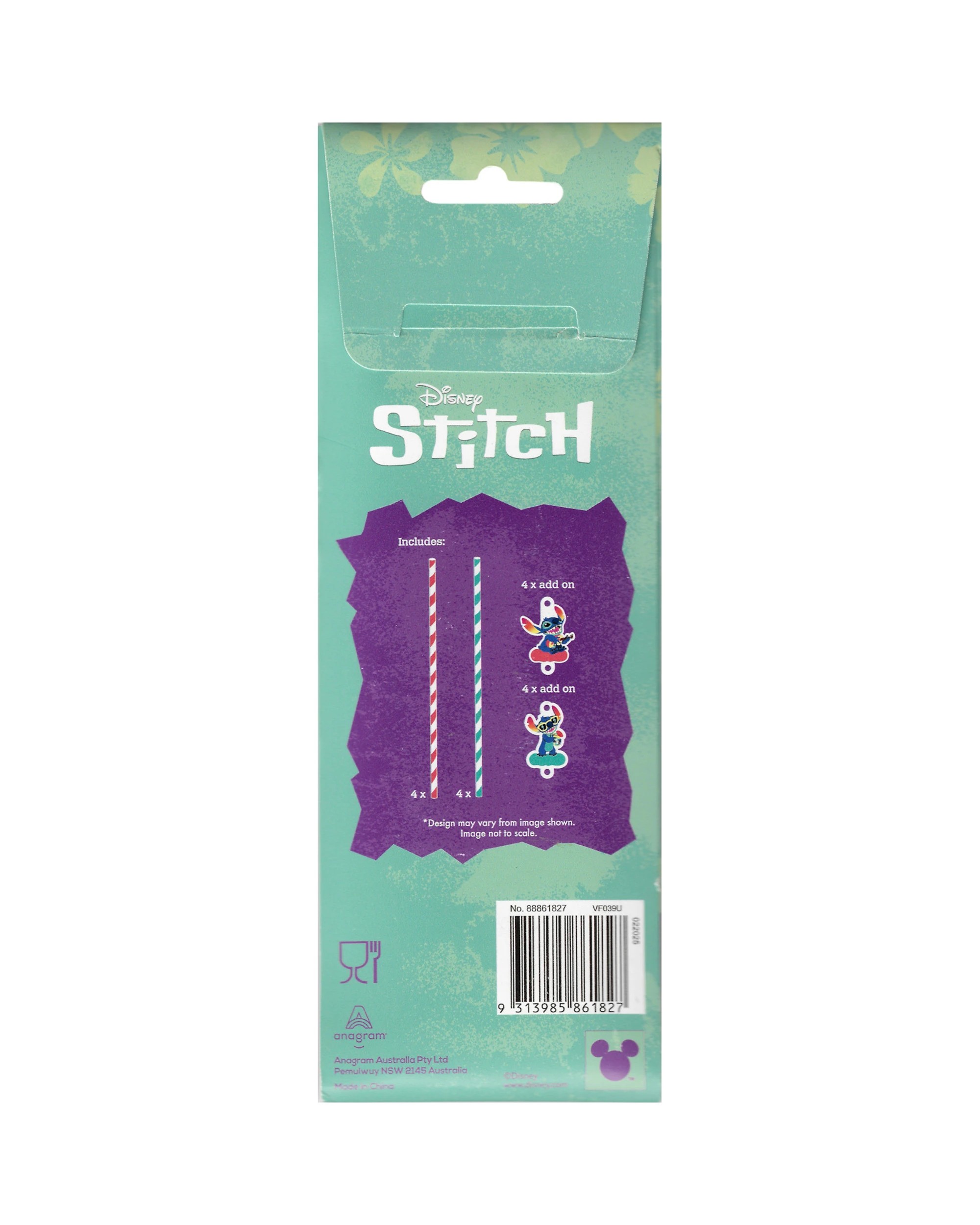 4 Amscan Inc. Lilo & Stitch Paper Straws Pack of 8, 4 of 4