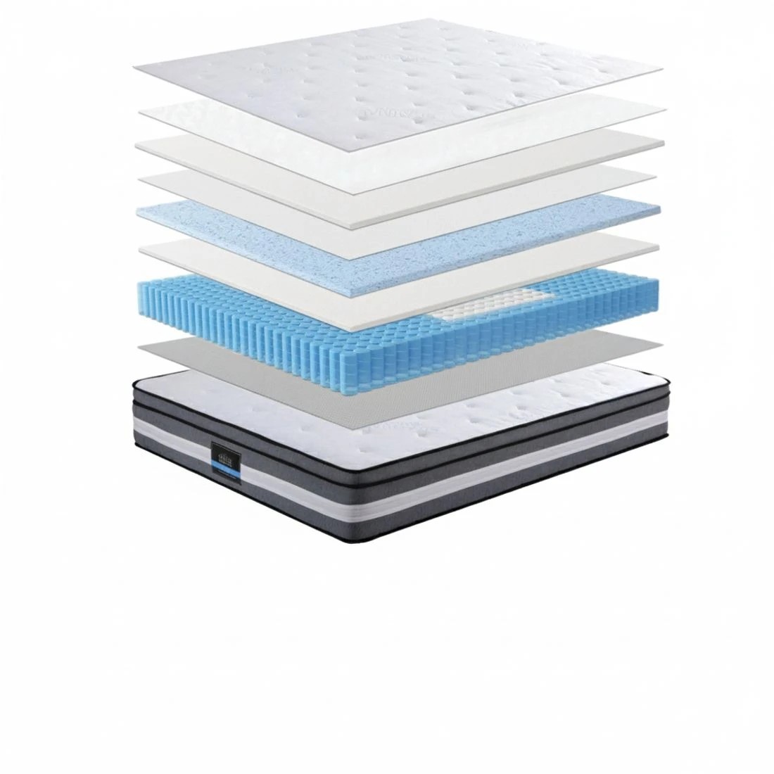 4 Giselle Bedding 30cm Seaqual Fabric Mattress Gel Foam Pocket Spring King Size - King Bed - Multi, 4 of 7
