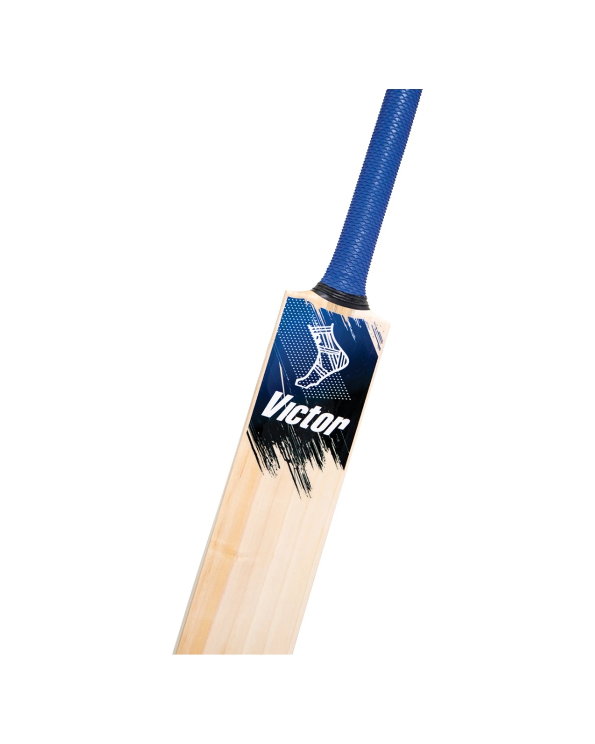 6 Victor Sports English Willow Elite Cricket Bat Optima Grade 3 Short Handle - Blue, 6 of 7
