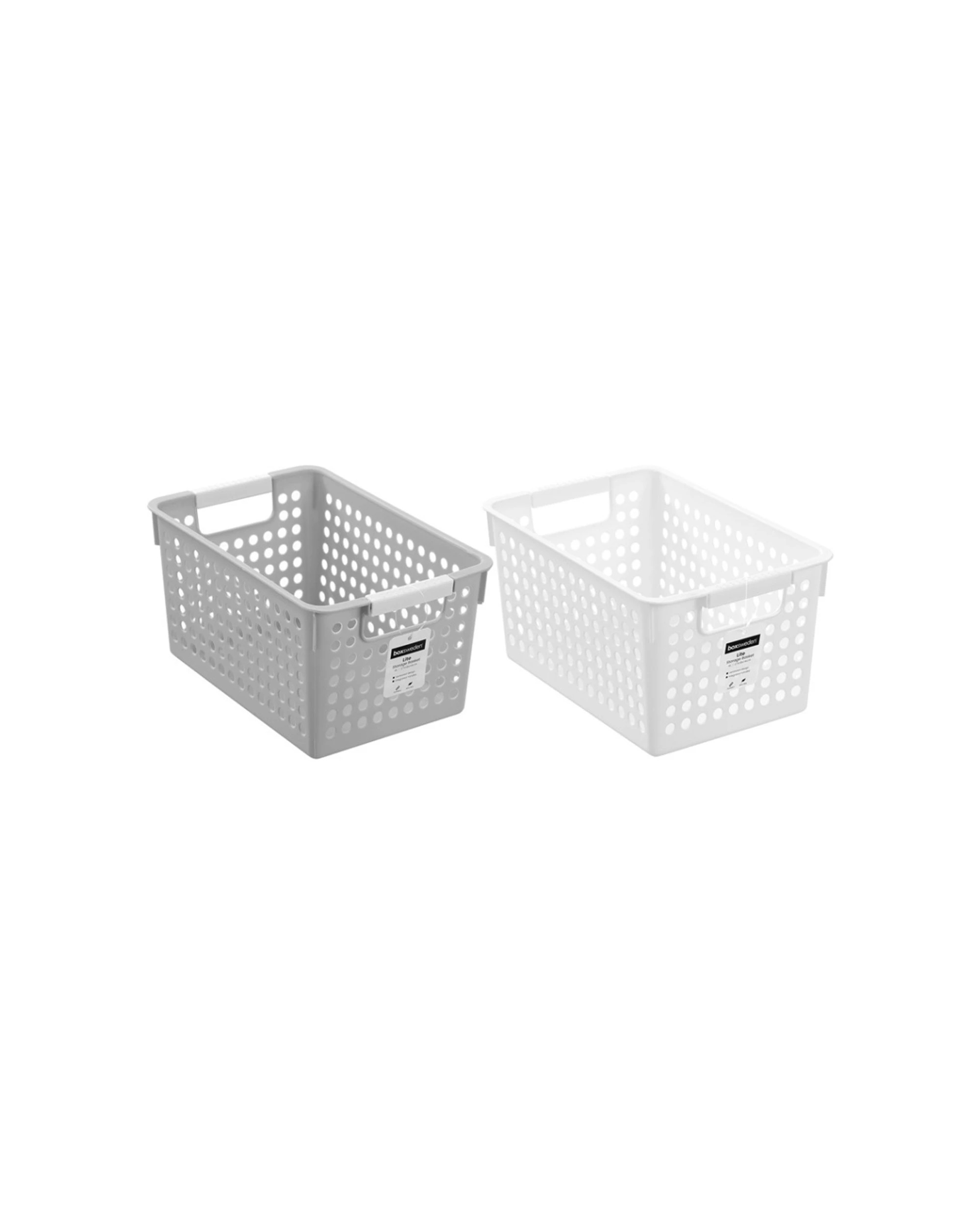 3 Boxsweden 6PK Lite Basket Home Organiser Storage Container 4L - Assorted, 3 of 7