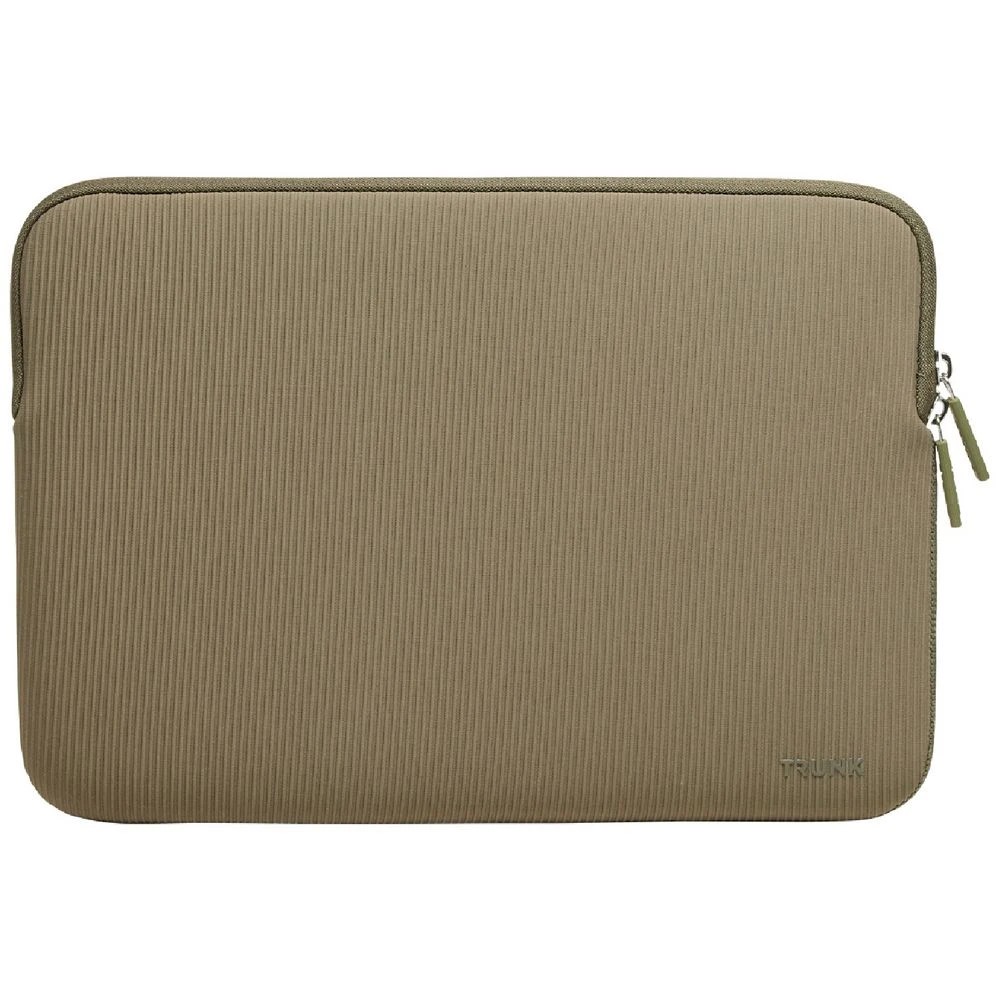 3 Trunk 14" Ribbed Velvet Laptop Sleeve Sagebrush Green, 3 of 3