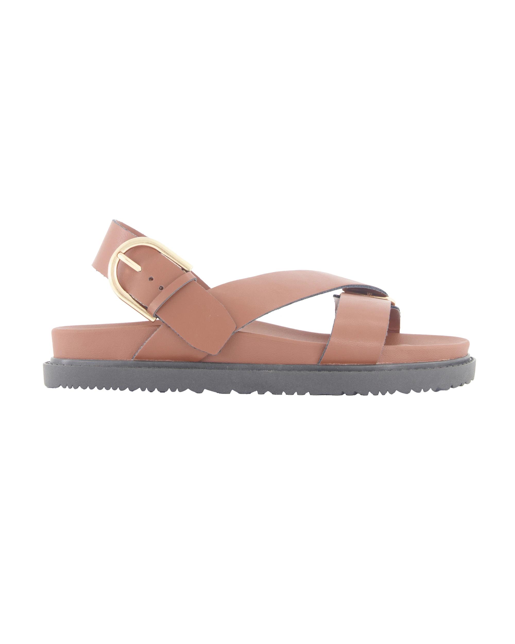 1 Comfort Crossover Slides Chestnut, 1 of 3