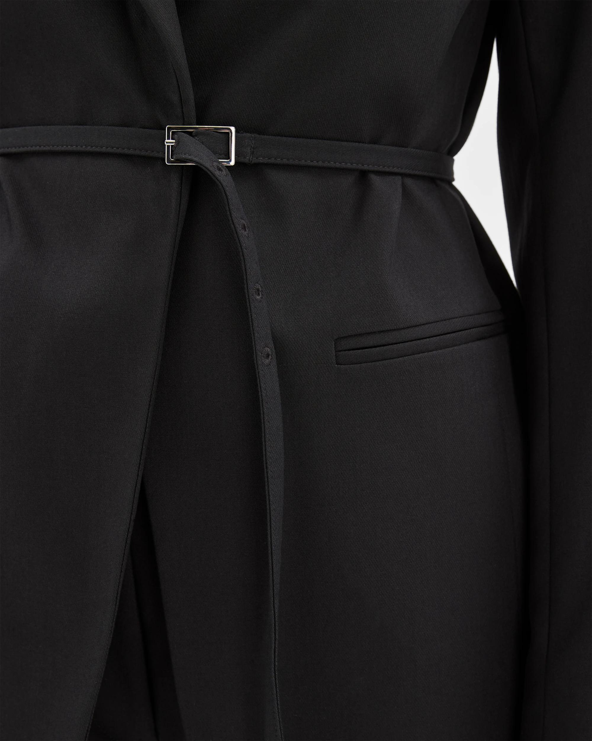 7 Preview Belted Detail Blazer BLACK, 7 of 8