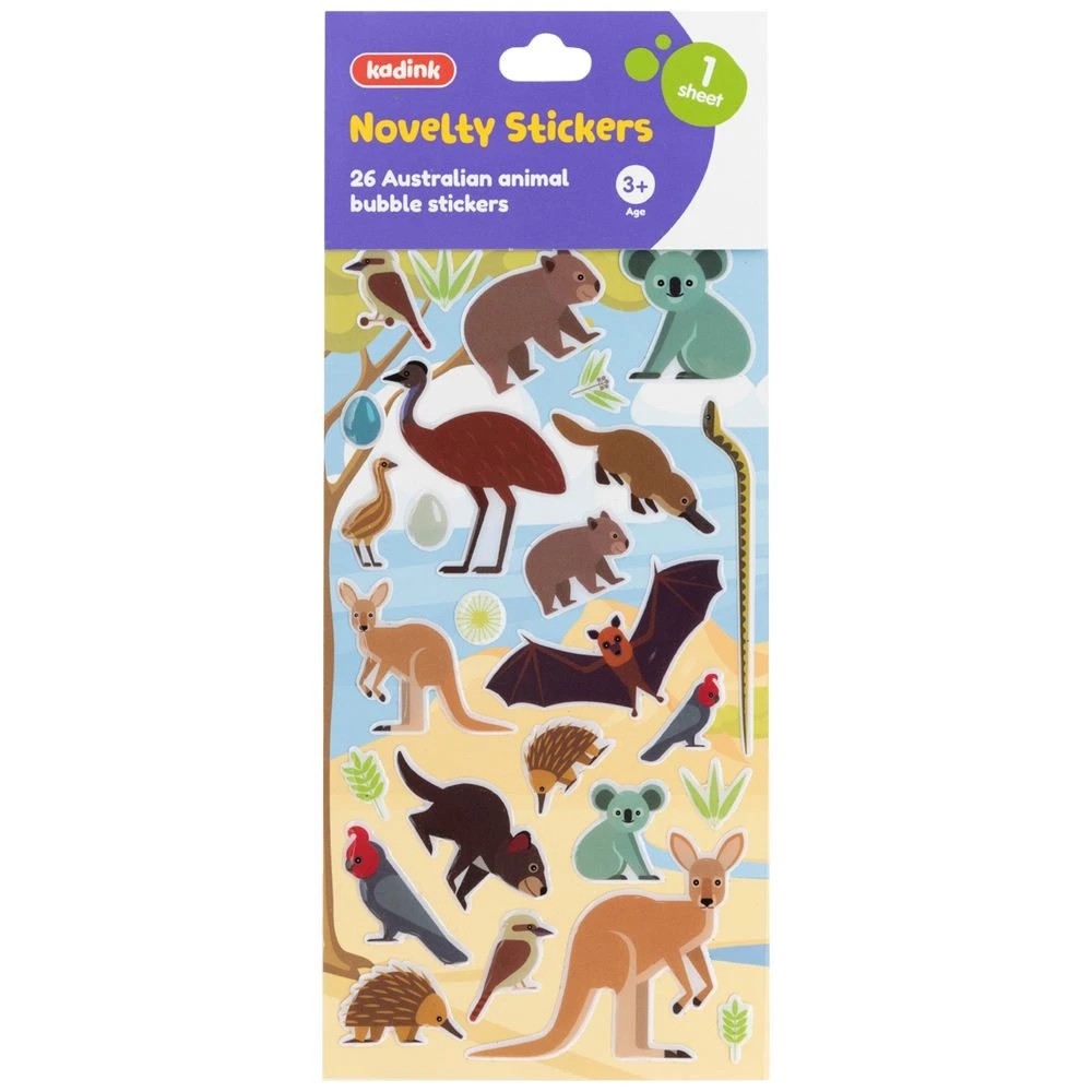 1 Kadink Bubble Sticker Sheet Australian Animal Design, 1 of 1