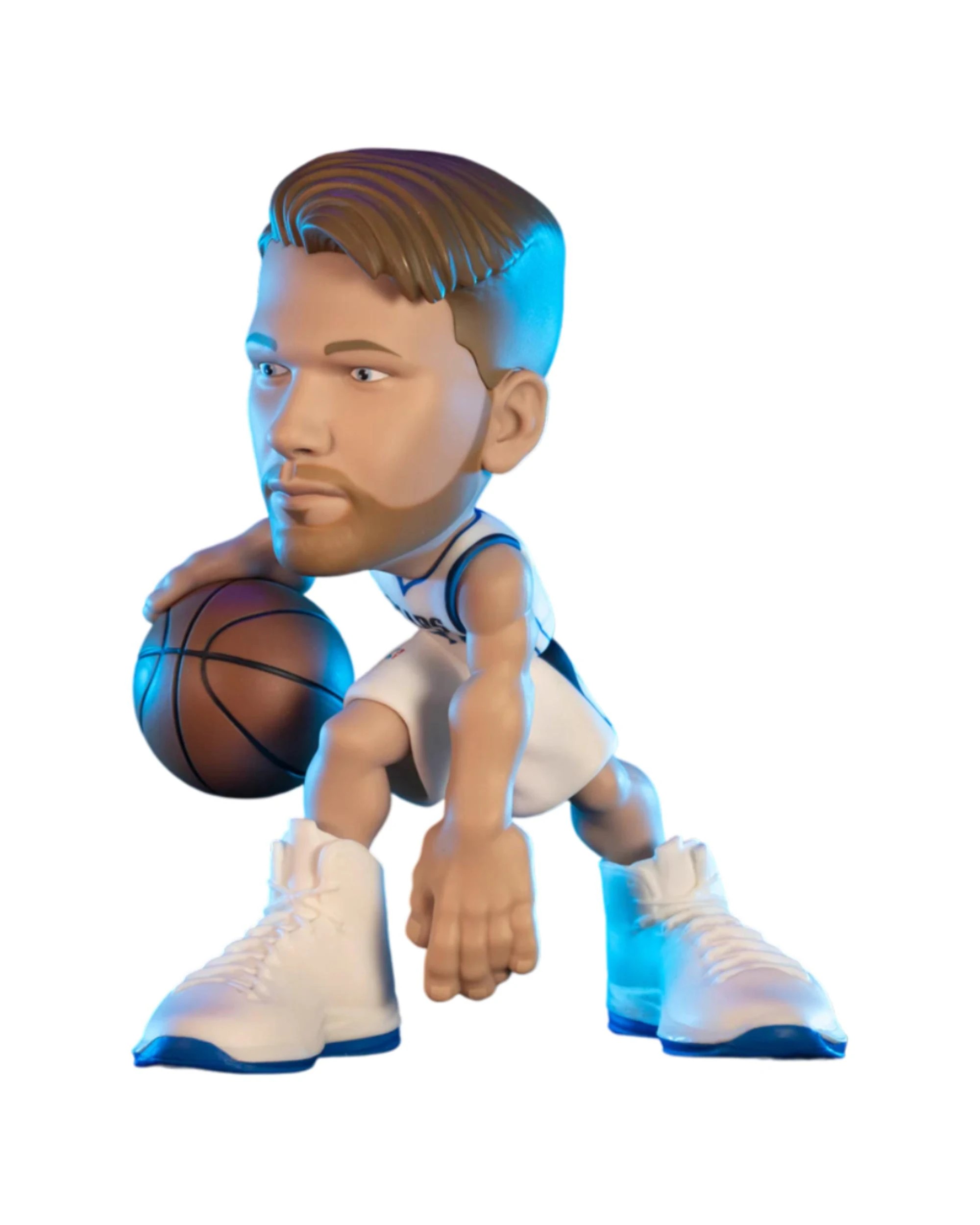 1 Small-STARS NBA Luka Doncic 2022 Mavericks Mini White Jersey 6 inch Vinyl Figure, 1 of 3