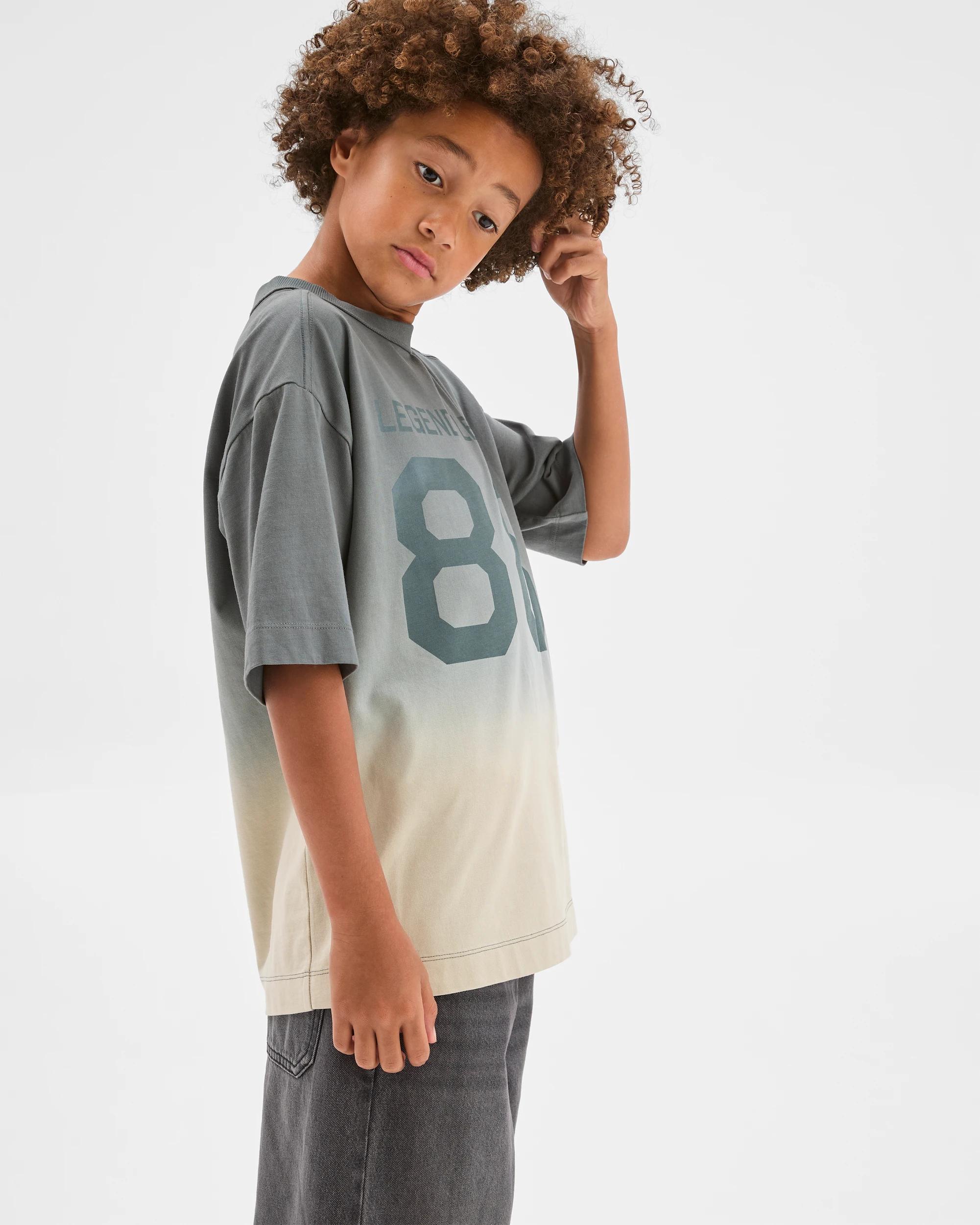 2 Target Kids Australian Cotton Oversized Dip Dye T-Shirt DARK BLUE, 2 of 5