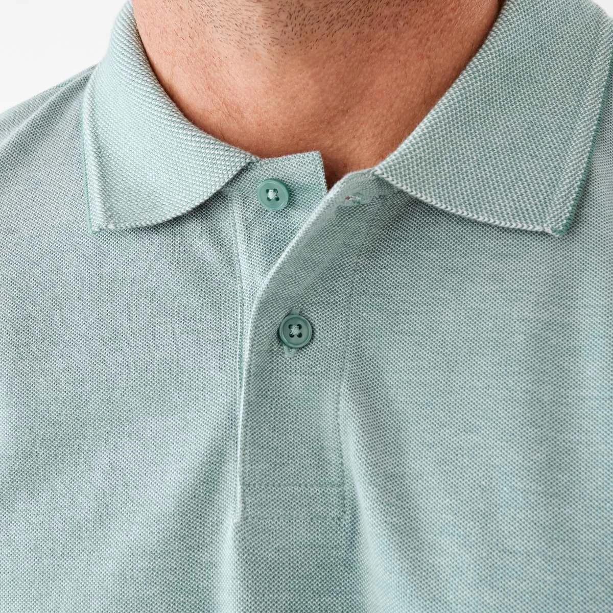 5 Birdseye Pique Polo Shirt Grn Trel, 5 of 6