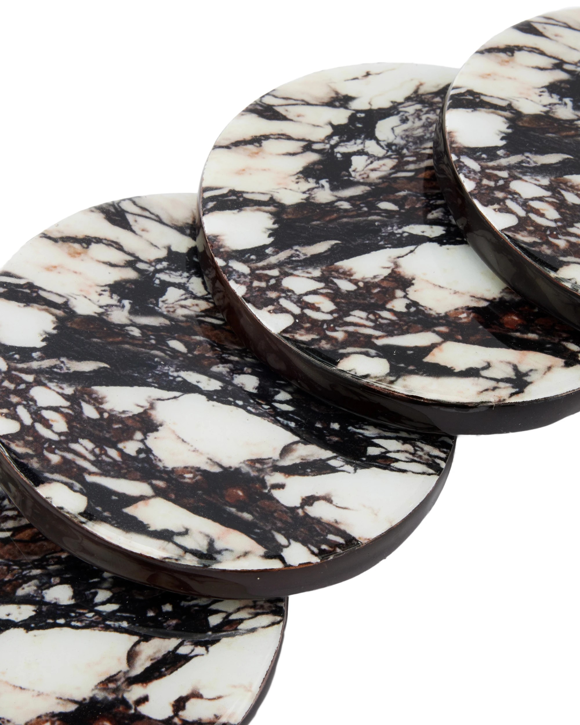 3 4 Marble Look Coasters, 3 of 4