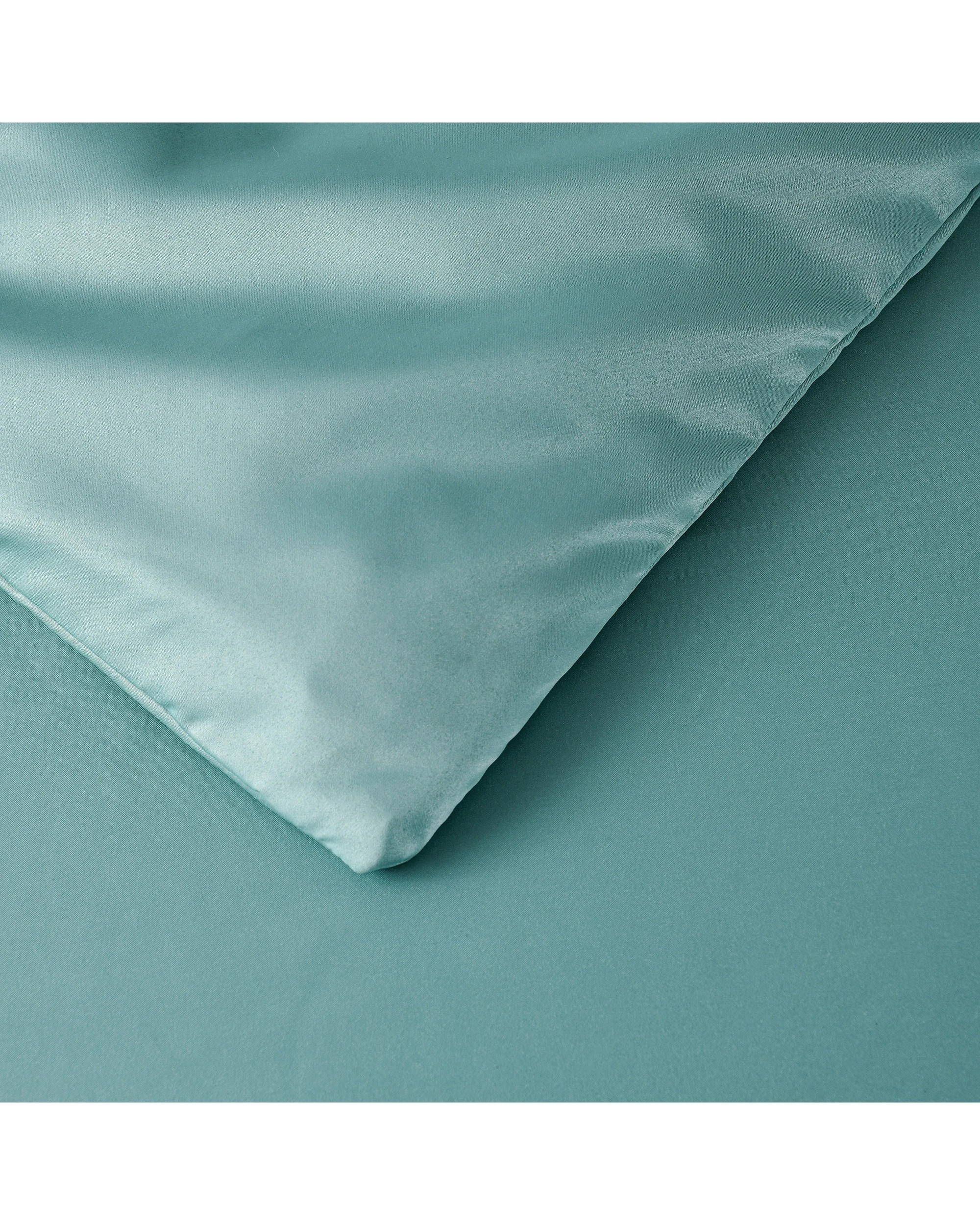 4 Dreamaker Matte Satin Quilt Cover Set - Single Bed - Duckegg, 4 of 7