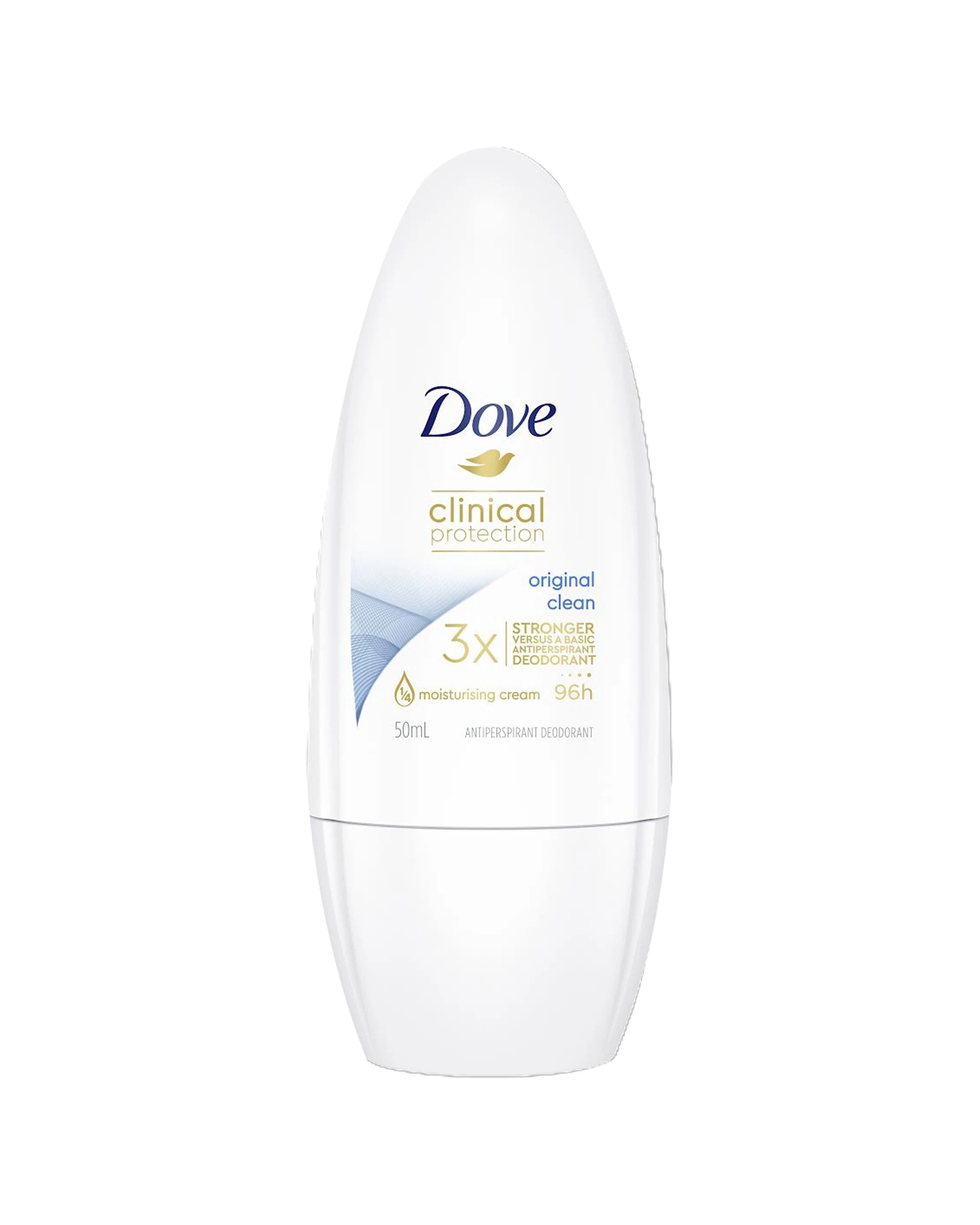 2 Dove 6PK Antiperspirant Clinical Protect Roll-On Deodorant 50ml 96H Sweat - White, 2 of 5