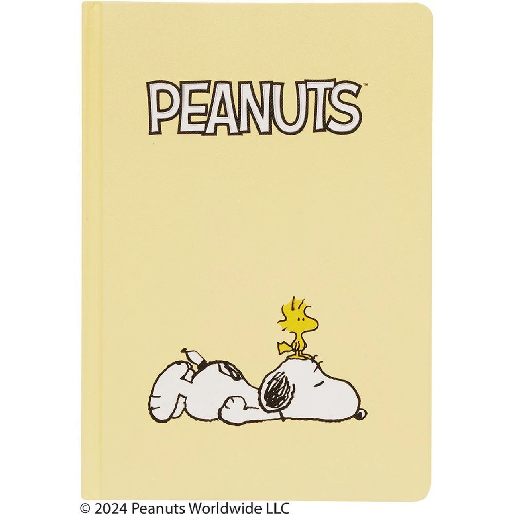1 Snoopy A5 Hard Cover Notebook 192 Page Yellow, 1 of 5