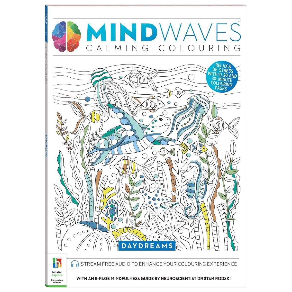 1 Mindwaves Calming Colouring: Daydreams - Book, 1 of 5