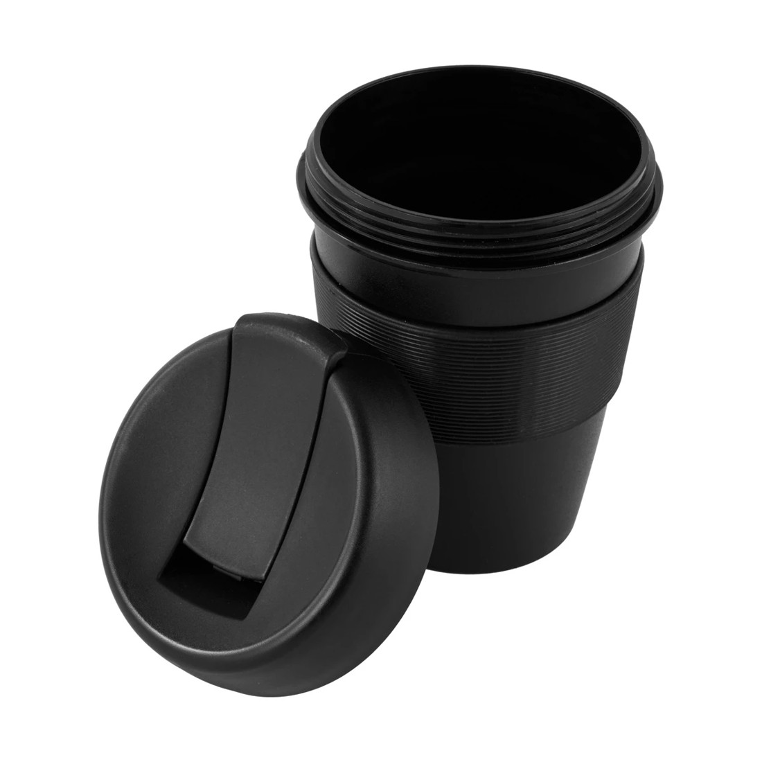 3 430ml Black Reusable Travel Cup, 3 of 6