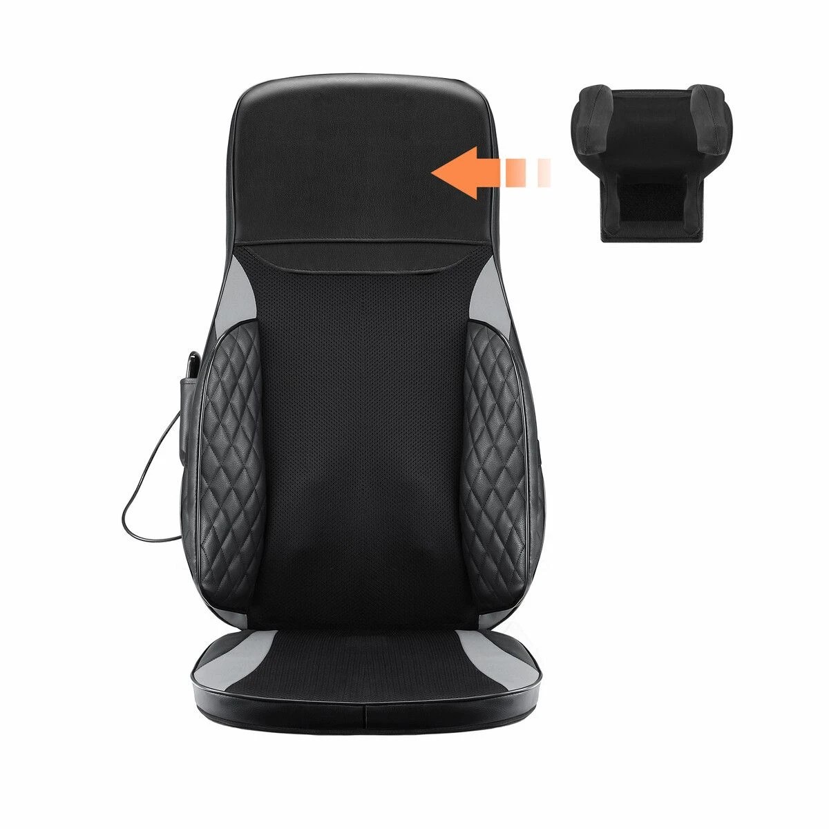 3 HOMASA Full Body Massage Cushion Chair Back Neck Massager Seat Shiatsu Massaging Pad Vibration Heat Kneading Rolling, 3 of 3