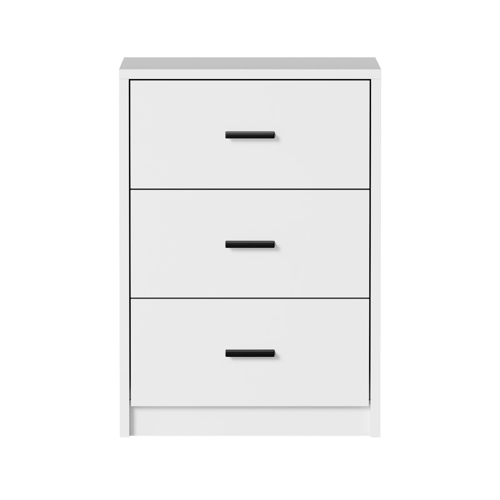 7 Oikiture 2x Bedside Table 3 Drawers Nightstand Bedroom Storage Side End - White, 7 of 9