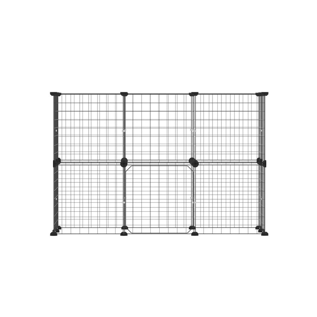 3 i.Pet Pet Dog Playpen Enclosure Cage 20 Panel Puppy Fence Play Pen Foldable Metal - Black, 3 of 6
