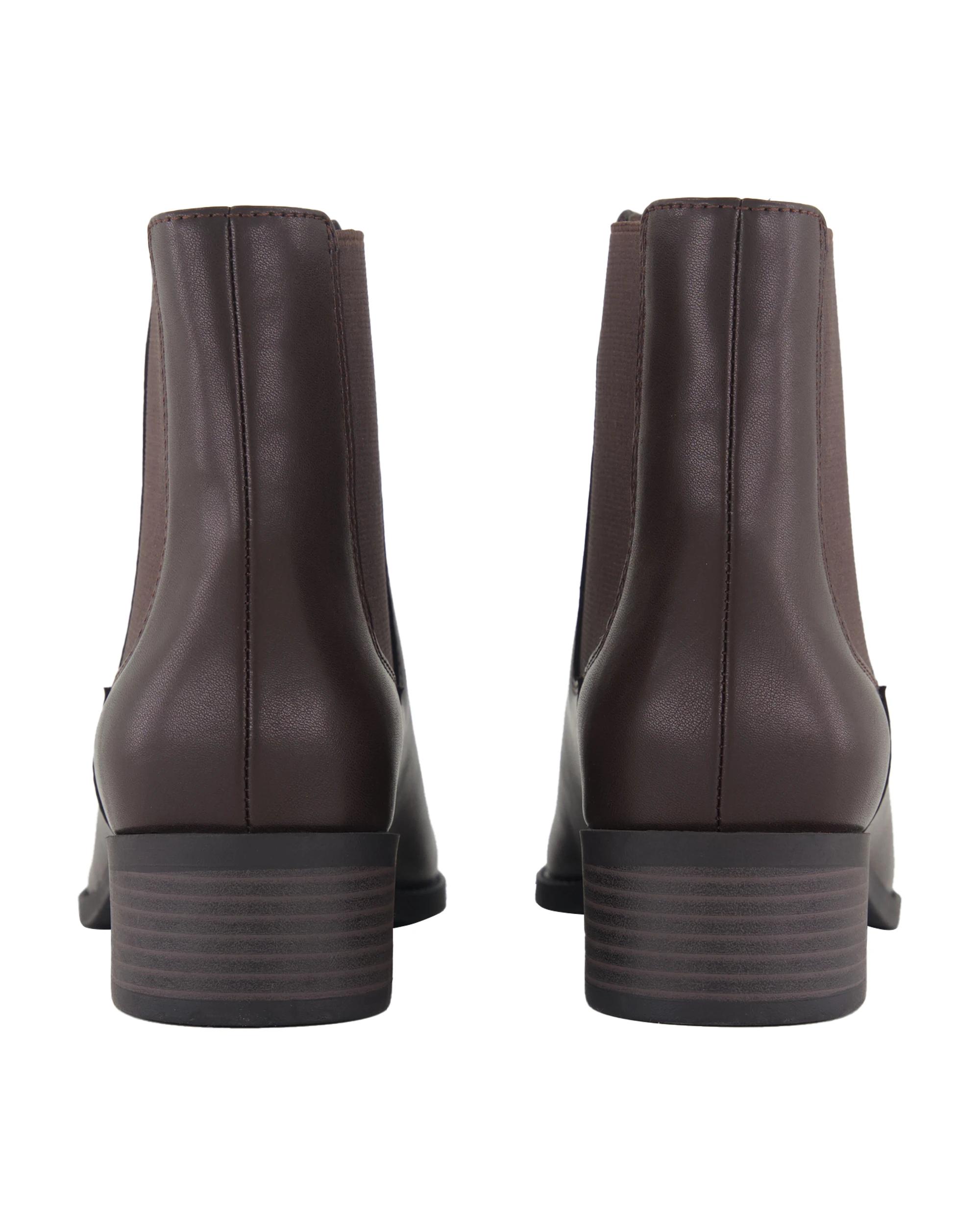 5 Short Block Gusset Boots Bittr Choc, 5 of 5