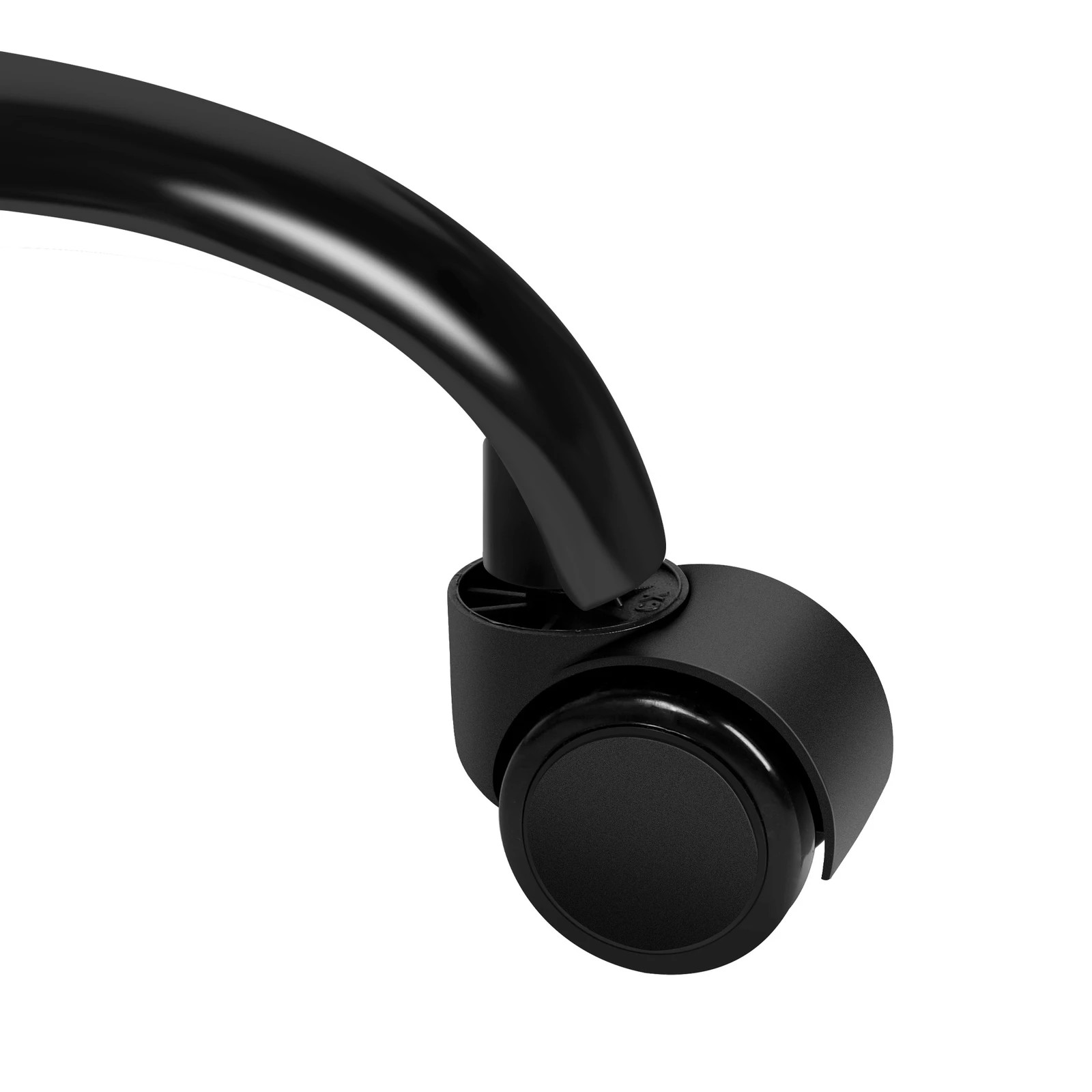 5 Alfordson 2x Salon Stool Square Swivel Barber Hair Chair - All Black, 5 of 10