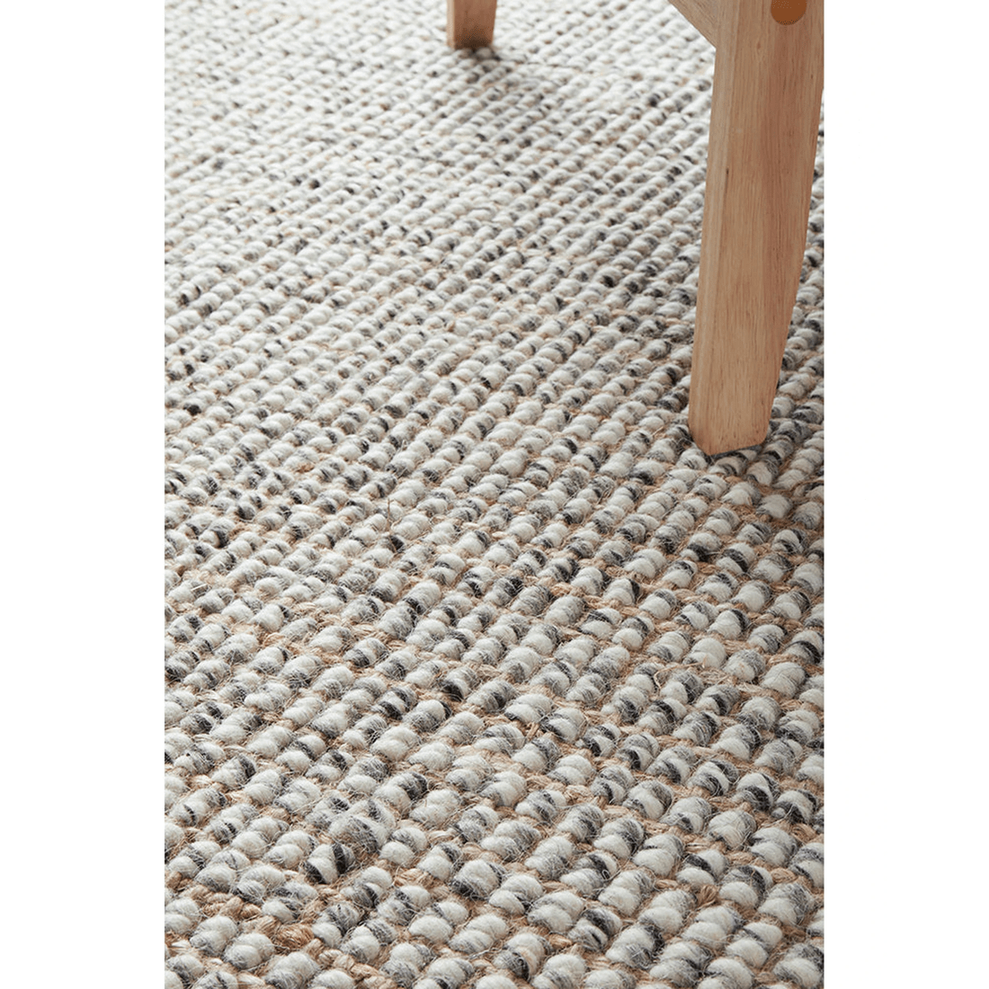 5 RUG CULTURE Arabella Grey Hand-Loomed Wool-Jute Rug — 70% Wool/30% Jute, 20mm Pile - Multi, 5 of 7