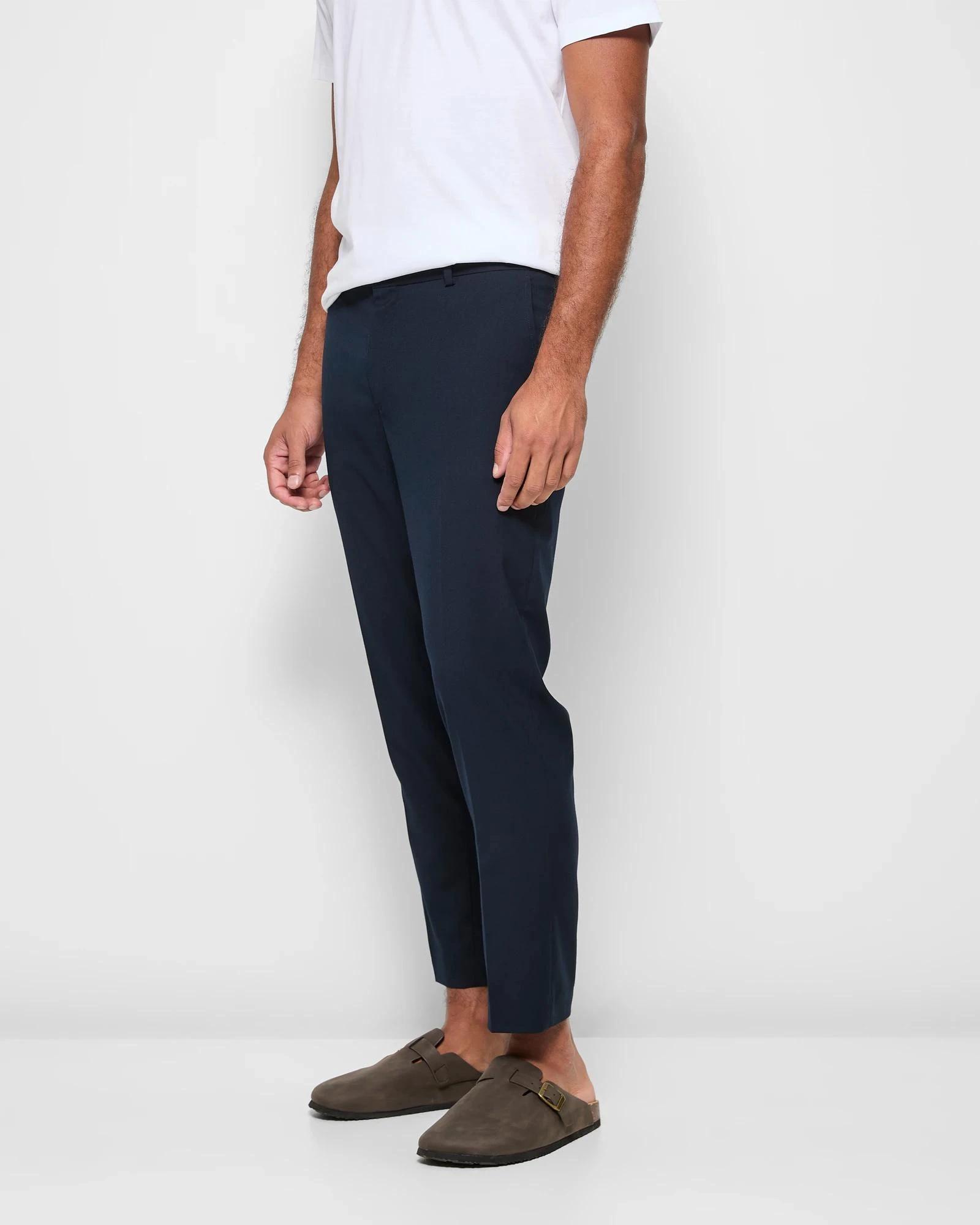 3 Slim Ankle Length Pants - Preview NAVY BLUE, 3 of 5