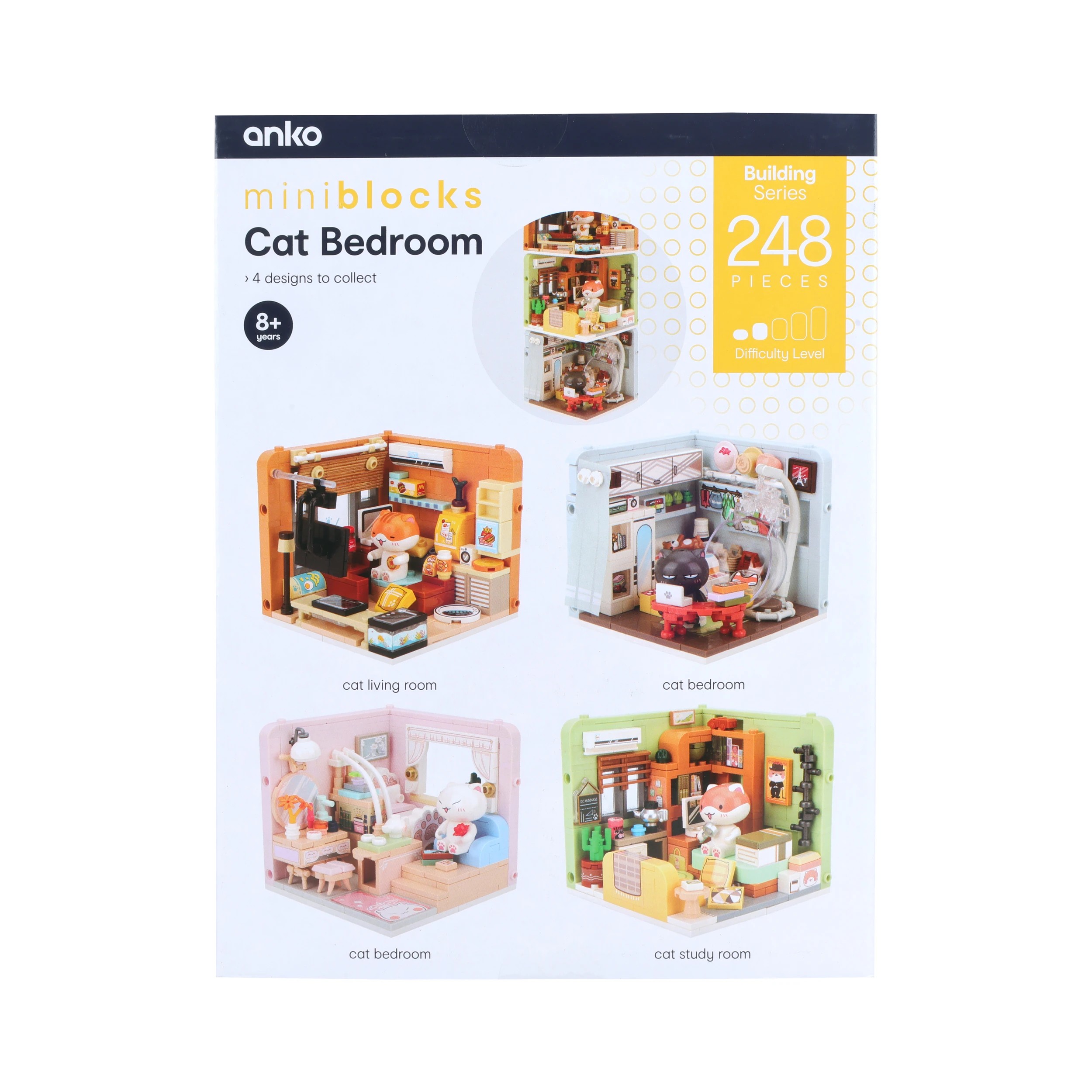 6 Mini Blocks Building Series: Cat Playset - Assorted, 6 of 10