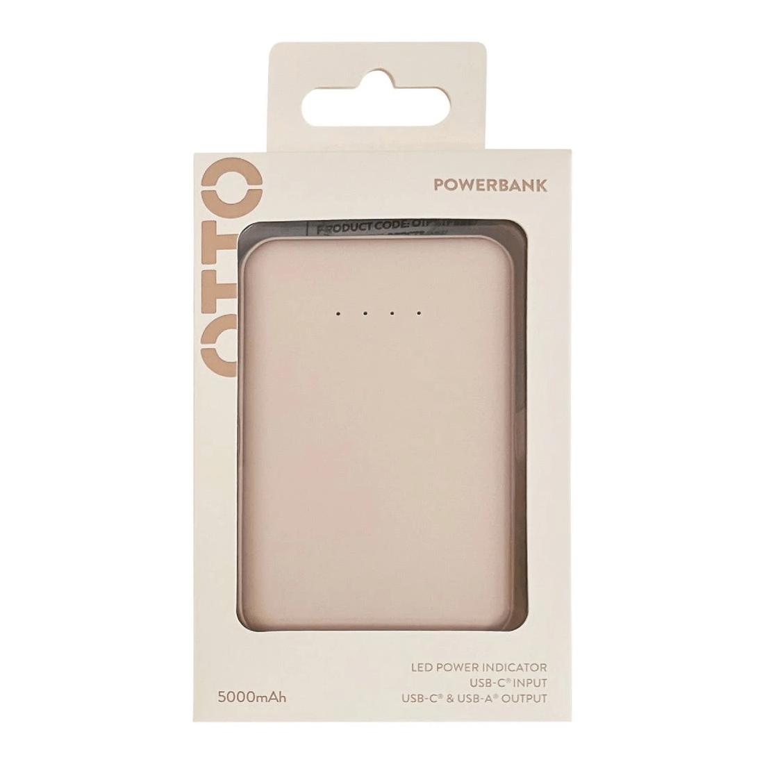 5 Otto 5K Powerbank Pastel Pink, 5 of 5
