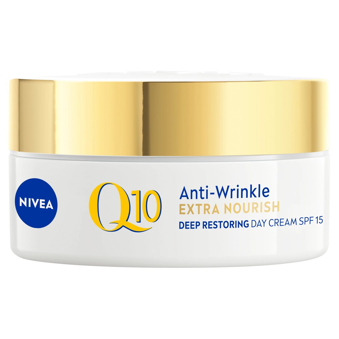 2 Nivea Q10 Anti-Wrinkle Extra Nourish Deep Restoring Day Cream SPF15 50ml - Pure Q10, Argan Oil and Squalane, 2 of 10