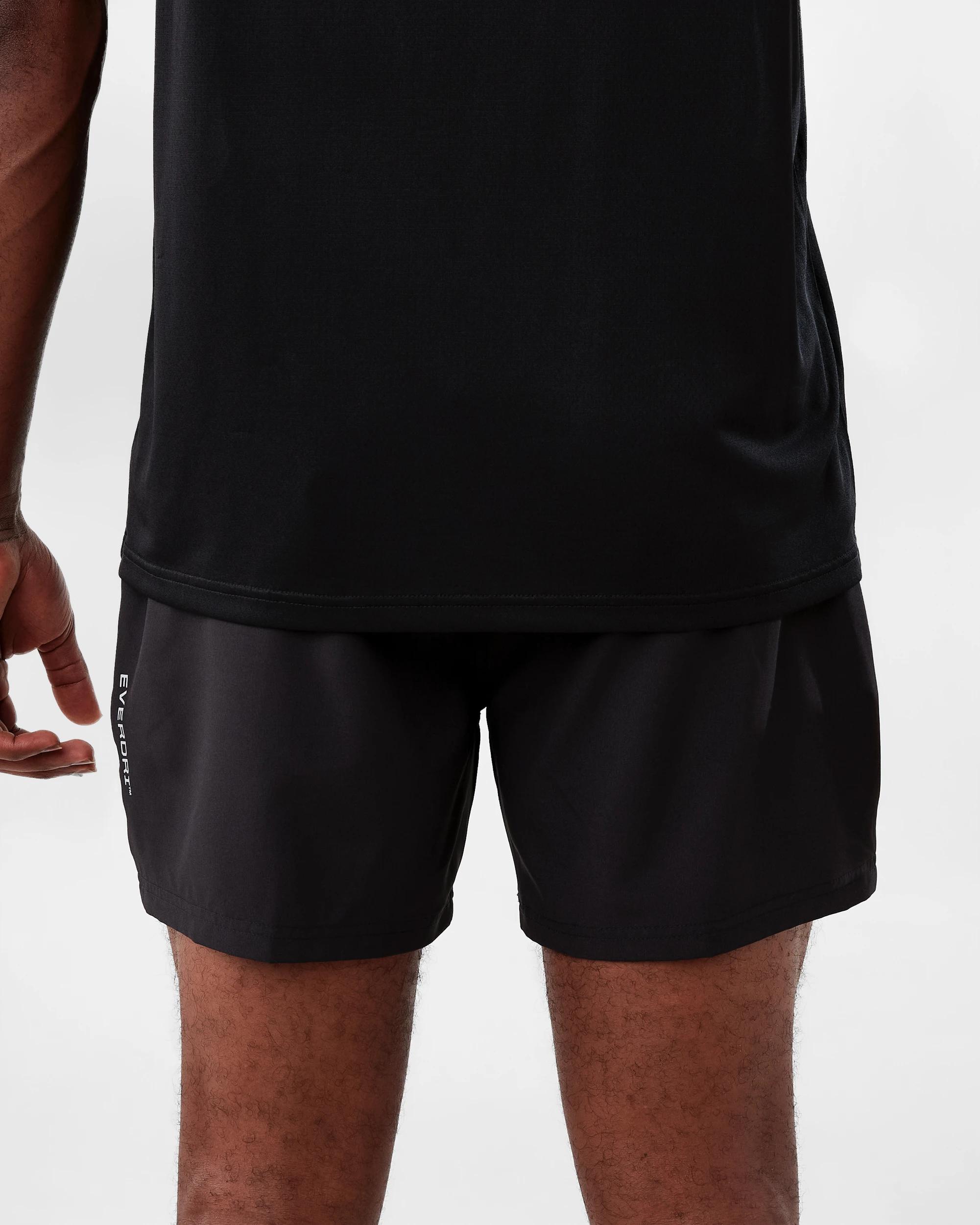 3 Everlast Mens 5in. Tech Gym Shorts Black, 3 of 10