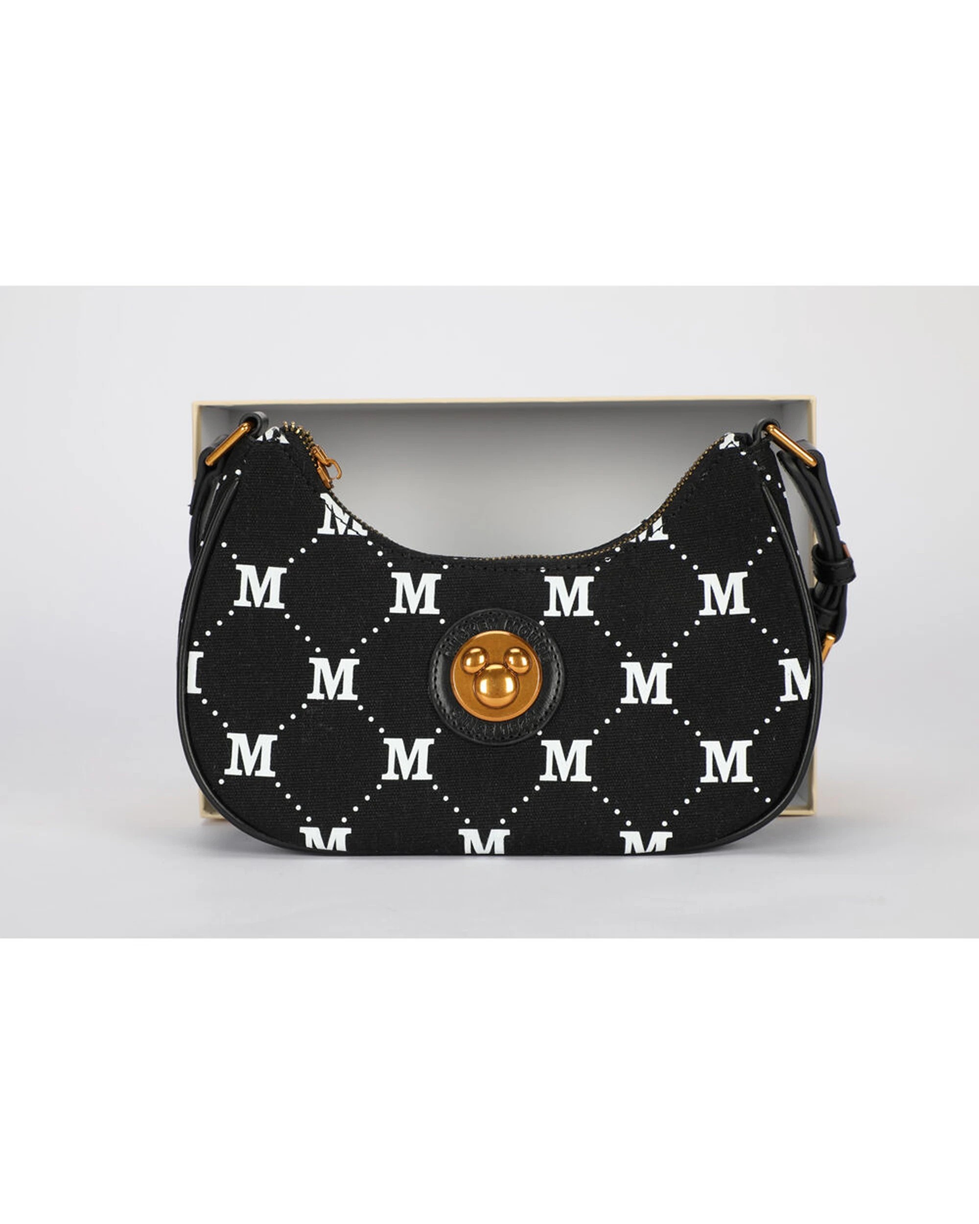 2 Disney Mickey Canvas Shoulder Handbag Durable - Black, 2 of 5