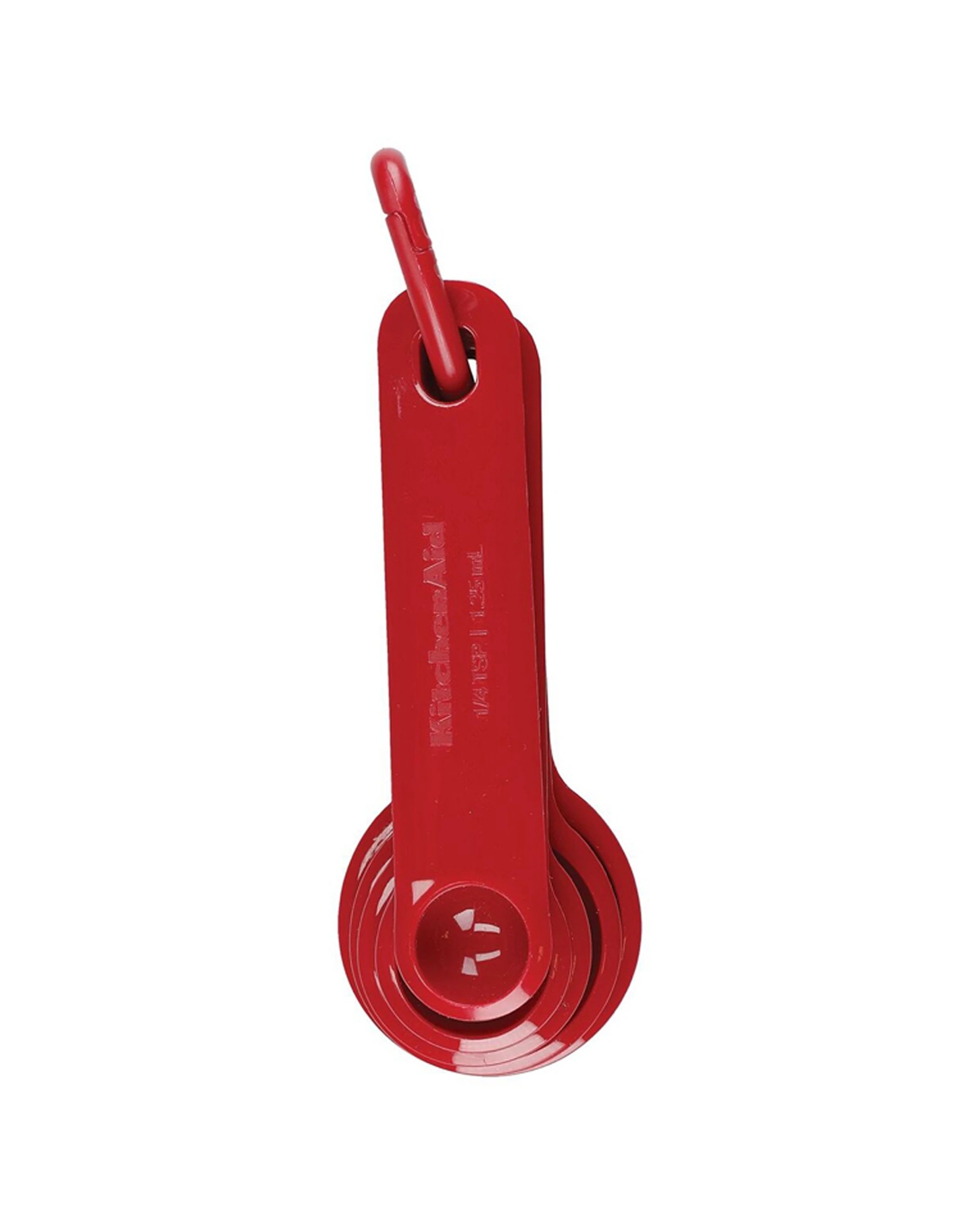 4 KitchenAid Plastic Measuring Spoons Set 3x5pc Nesting Dishwasher Safe - Red, 4 of 4