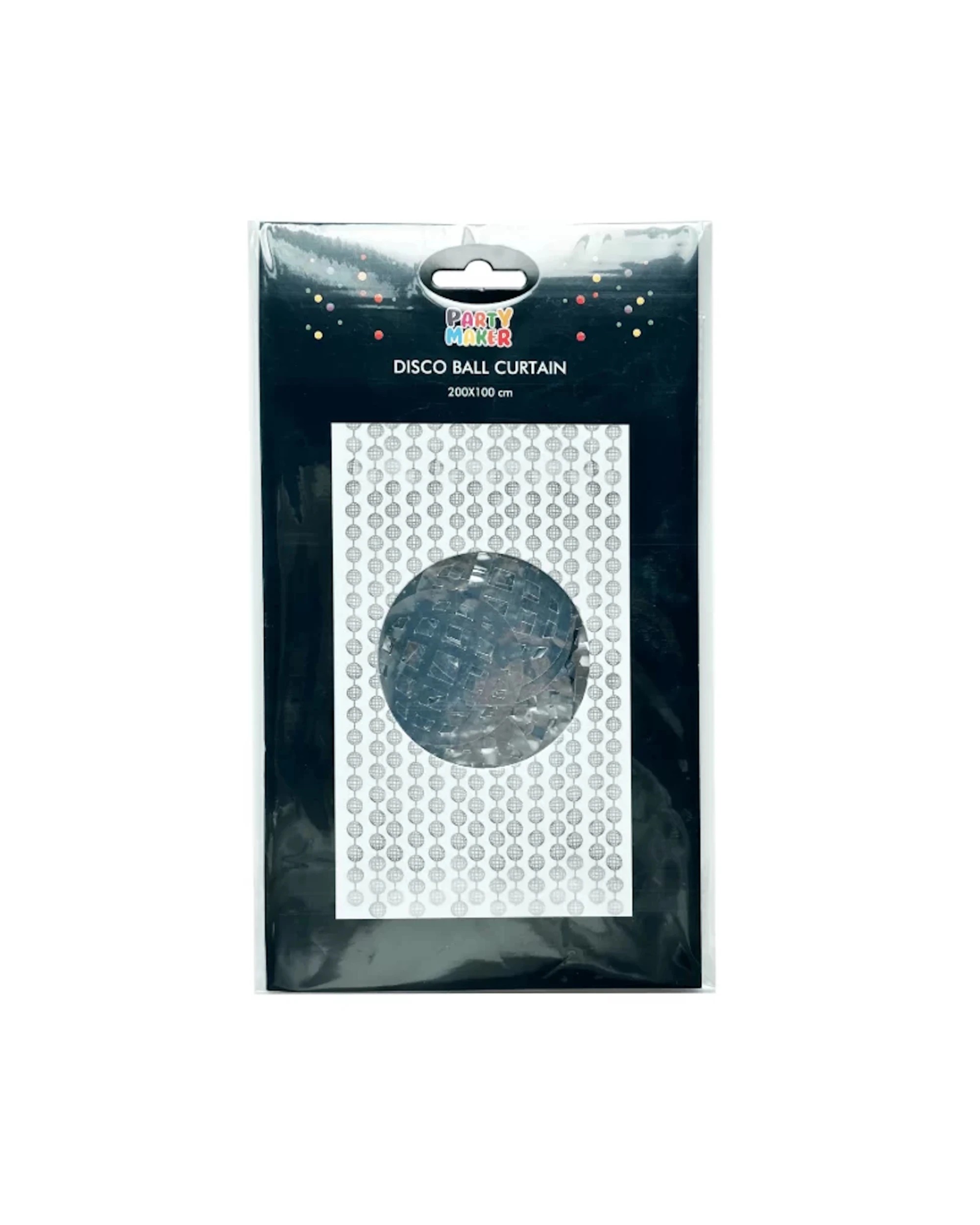 4 Party Maker Disco Ball Foil Backdrop Curtain 100cm x 200cm - Silver, 4 of 5