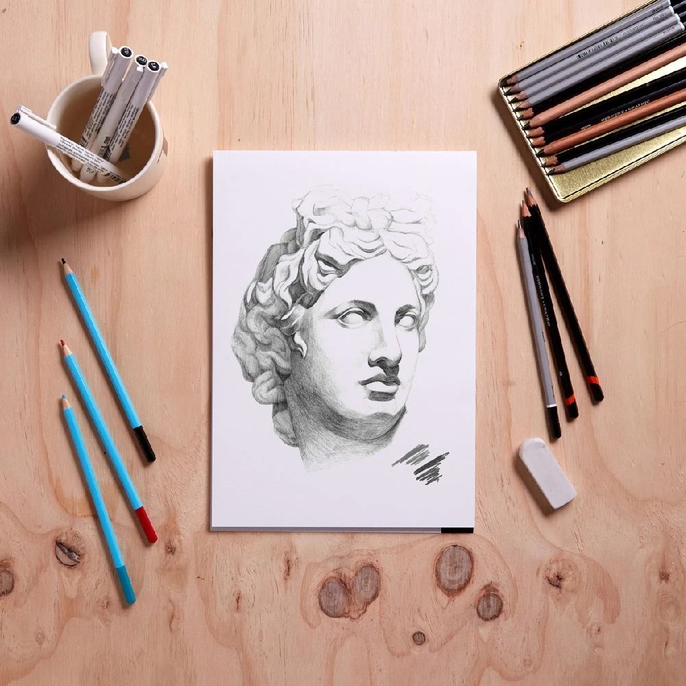 4 Reeves Intro A4 Sketch Draw Pad 100gsm 30 Sheets, 4 of 6