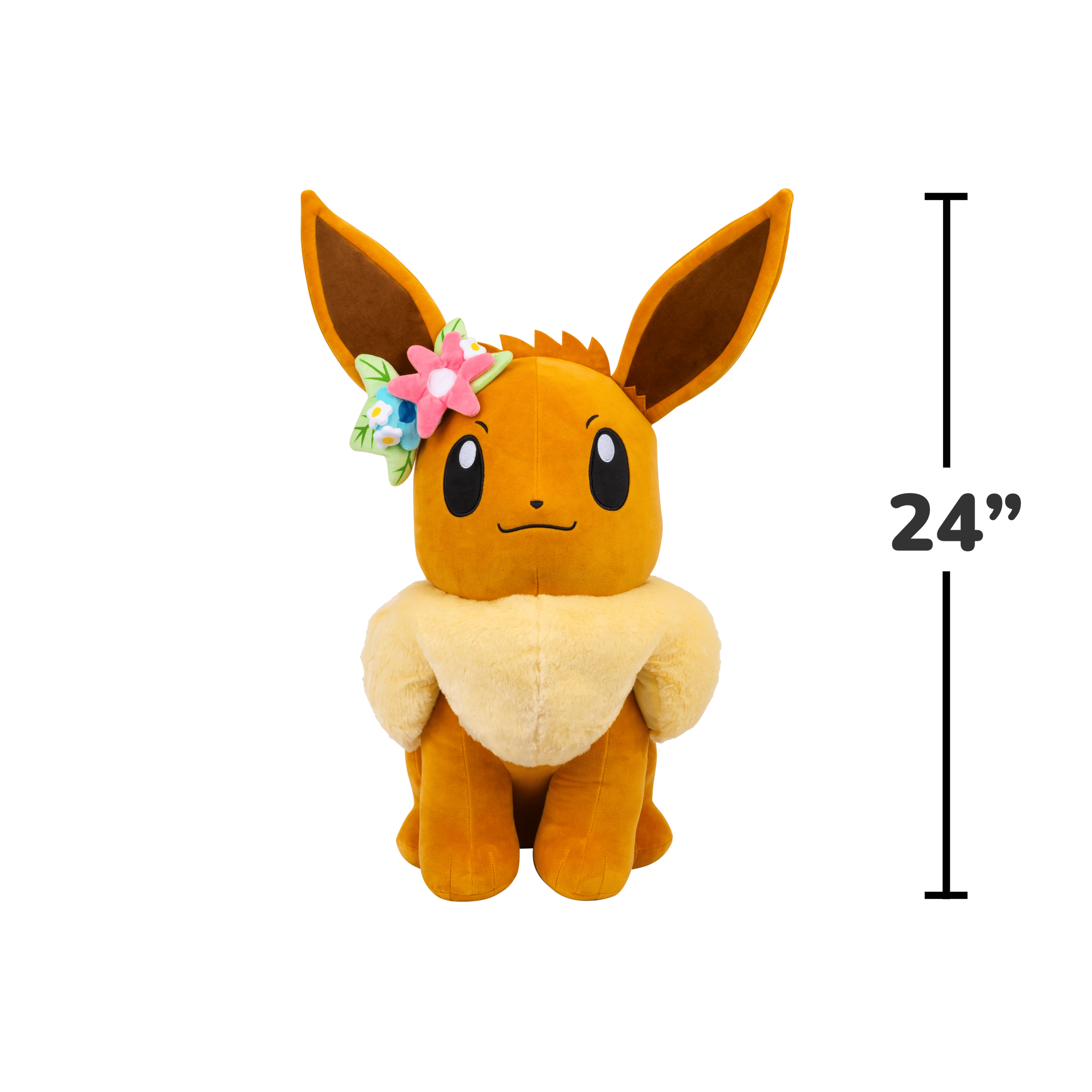 5 Pokemon 60cm Eevee with Flower Crown Plush - Brown, 5 of 5