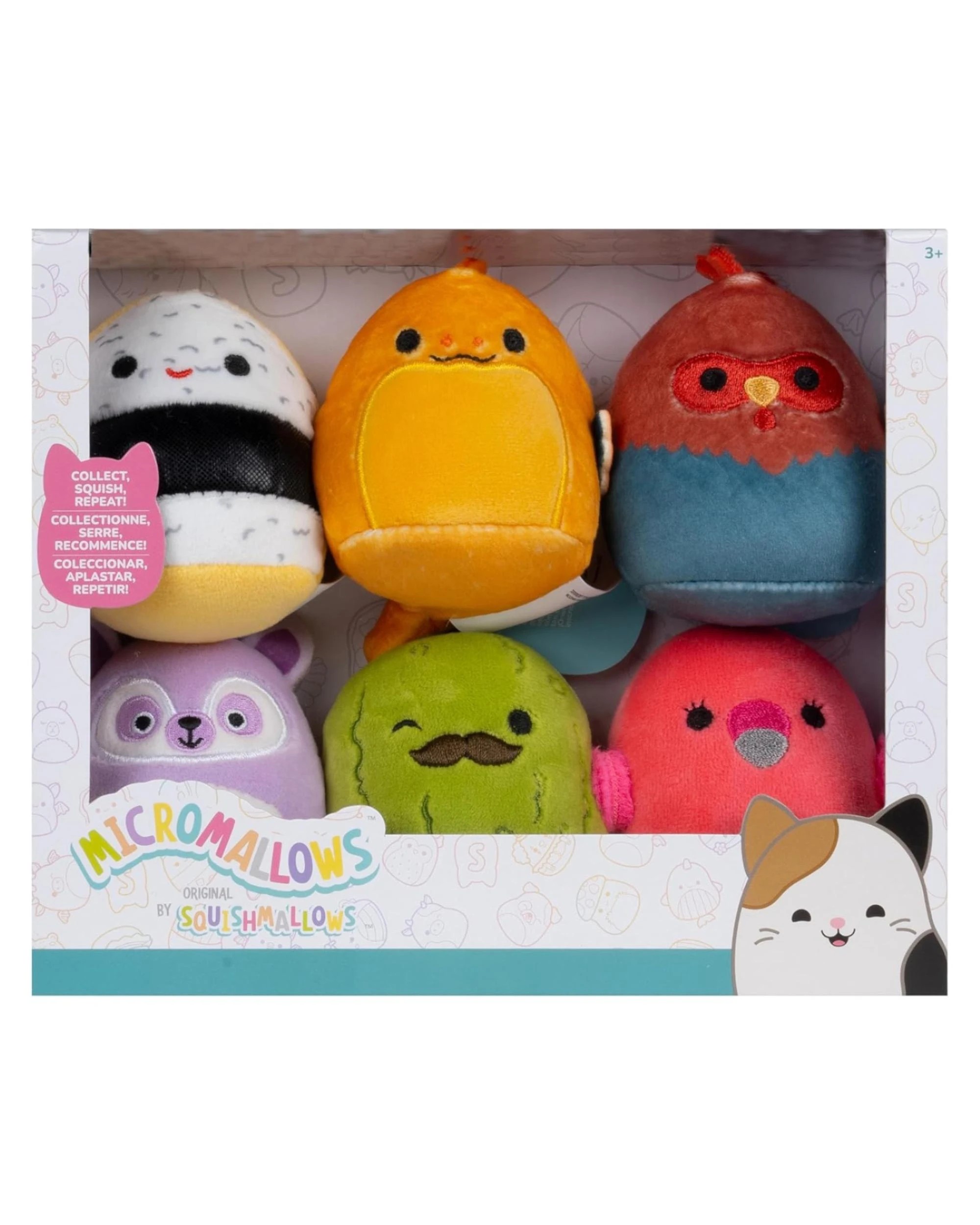 1 Squishmallows Micromallows 2.5 inch Plush 6 Pack - Mo the Sushi, 1 of 4