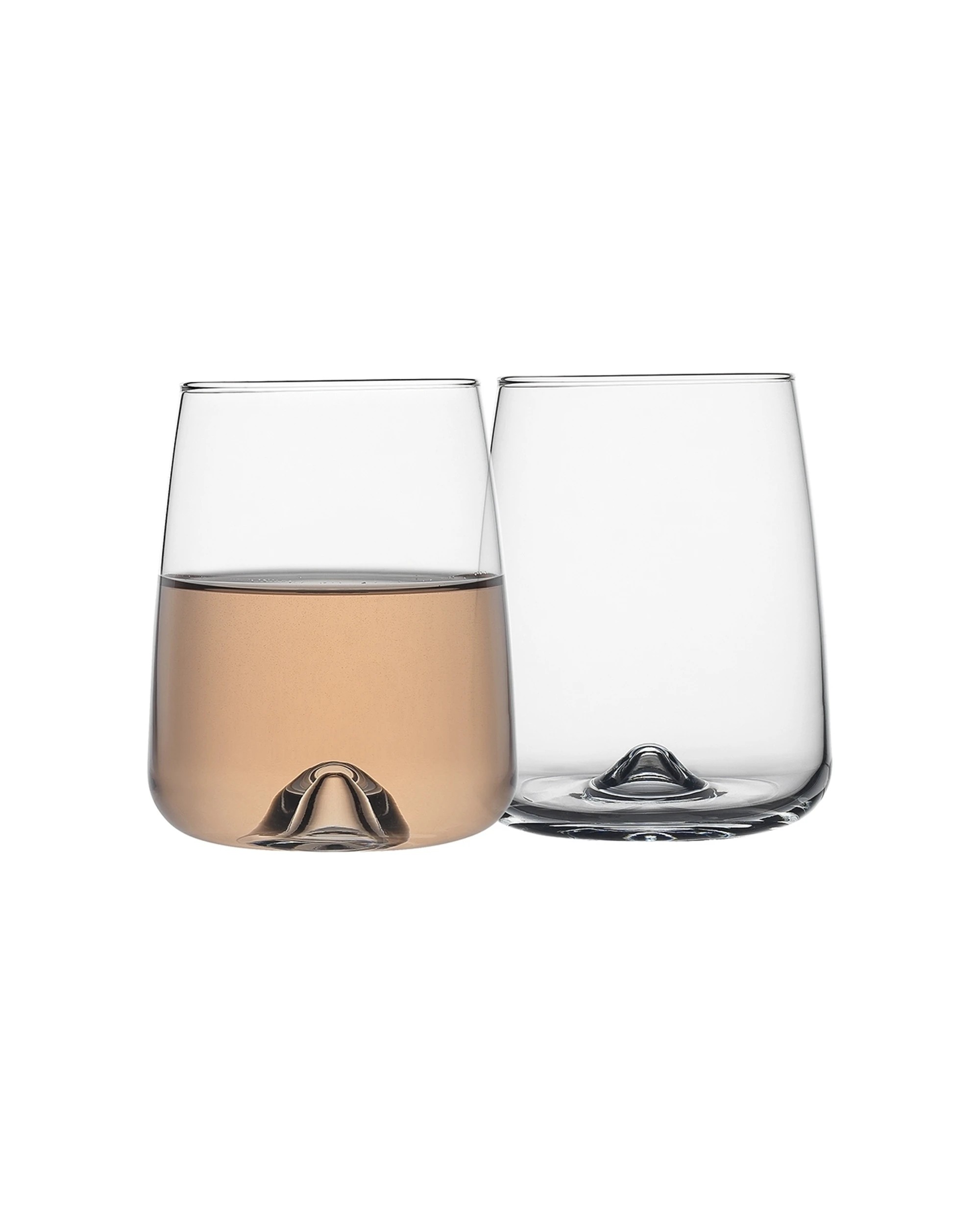 2 6pc Ecology Ida Stemless Wine/gin/water Drinking Glasses/tumbler Cup Clear 430ml
 - Clear, 2 of 6