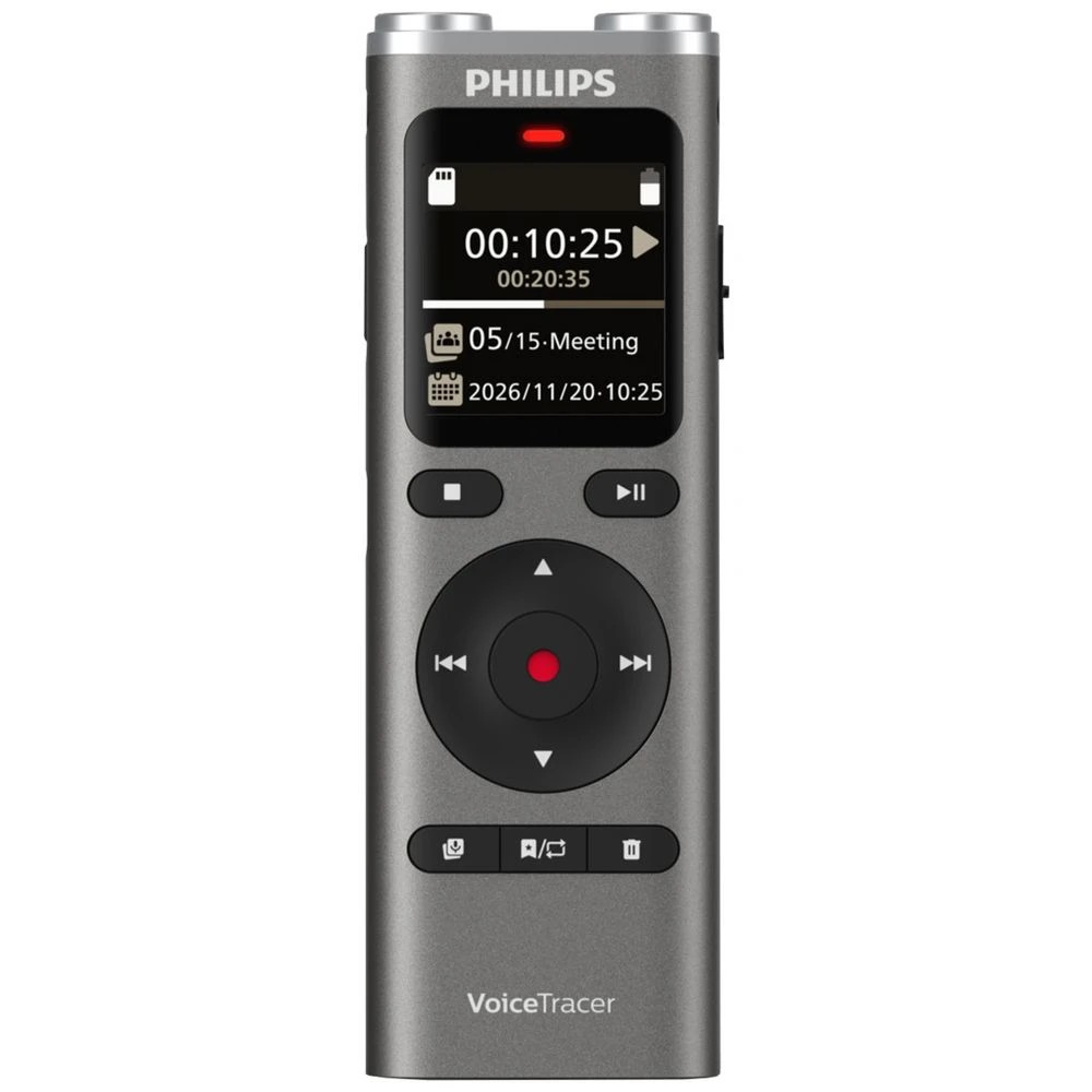 1 Philips VoiceTracer DVT2075 Digital Voice Recorder 8GB, 1 of 8