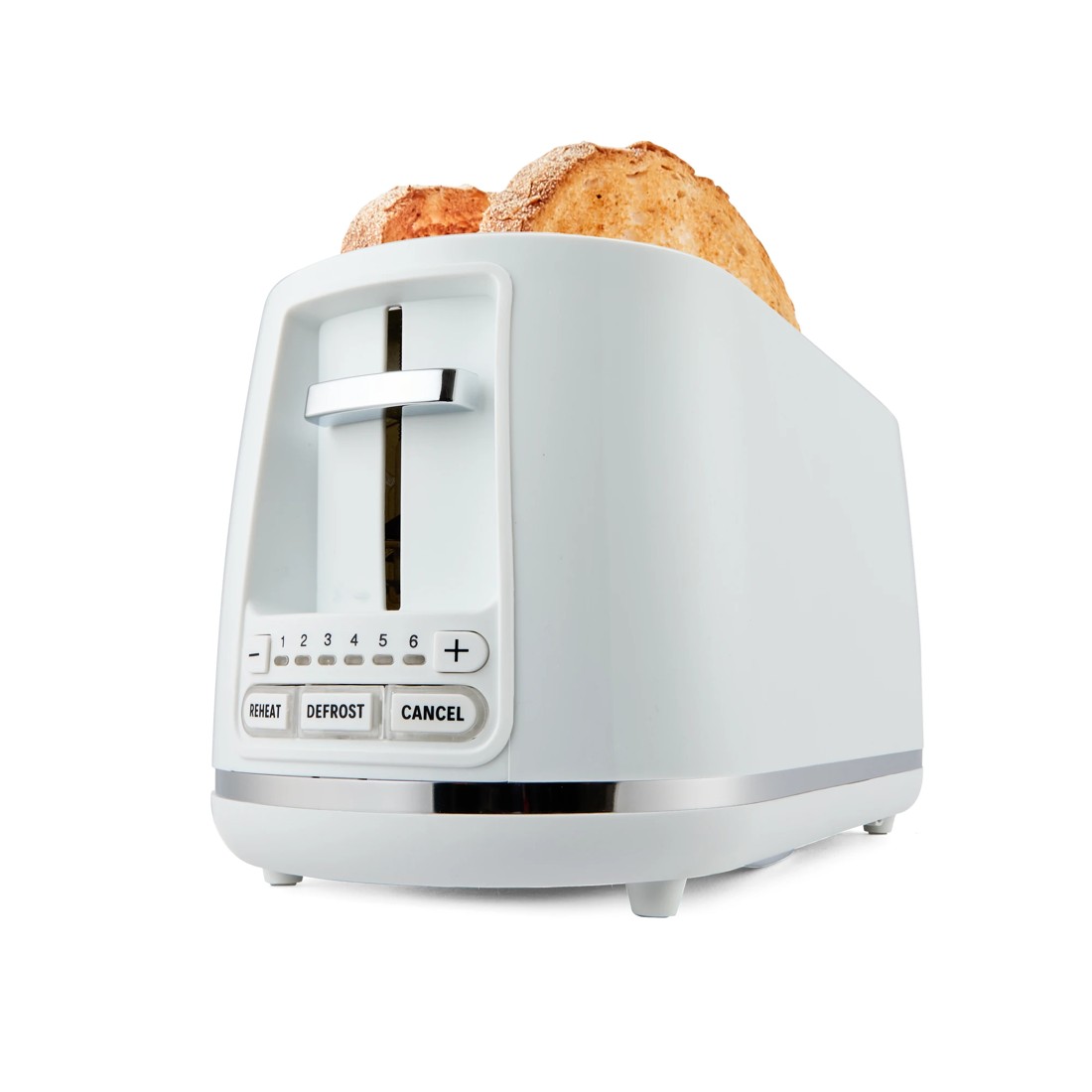 1 4 Slice Long Slot Toaster - White, 1 of 8