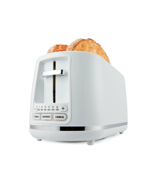 4 Slice Long Slot Toaster - W