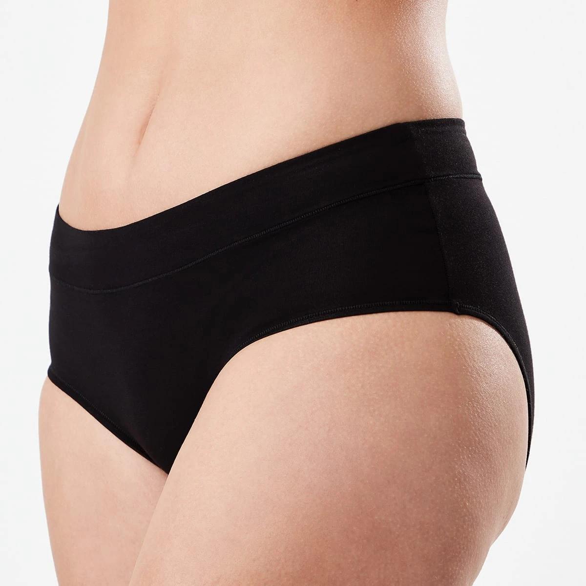 1 3 Pack Bamboo Blend Midi Briefs BLACK, 1 of 7