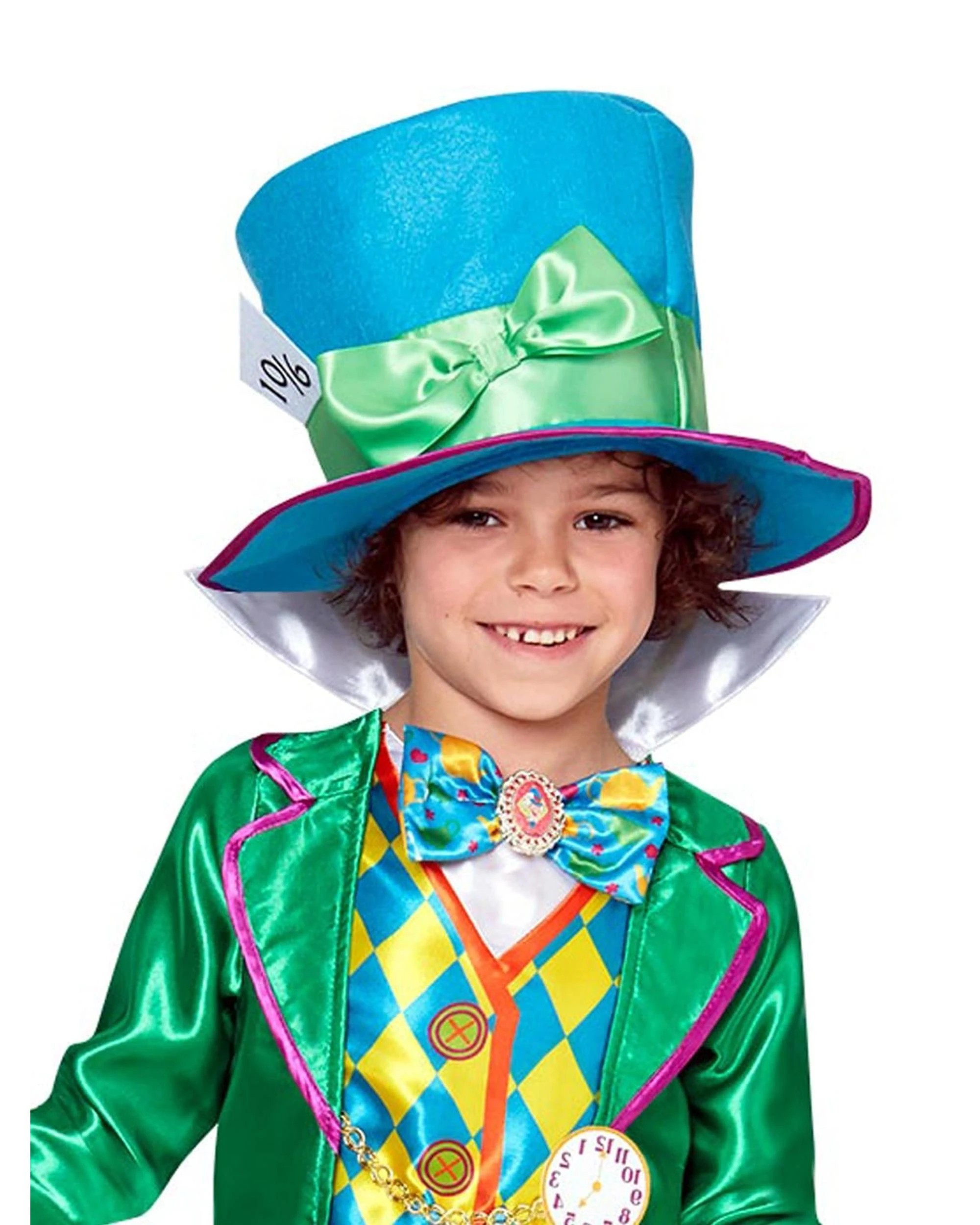 3 Disney Mad Hatter Boys Large Polybag Deluxe Costume Size 3-5 Years, 3 of 5