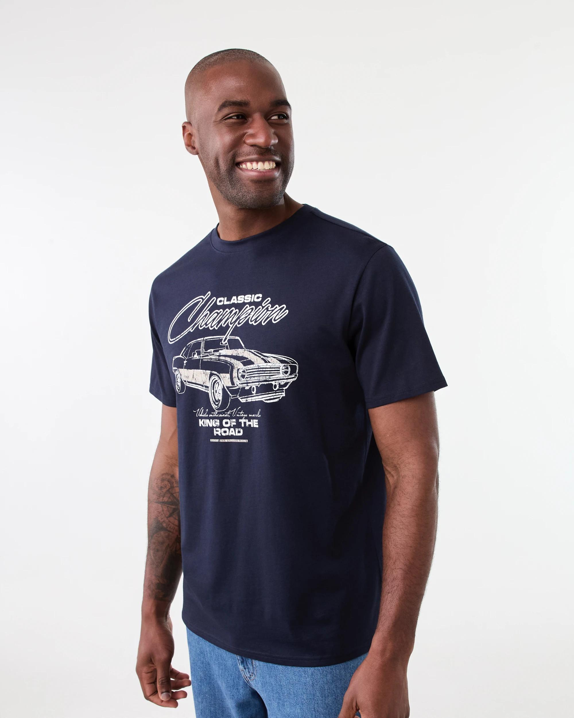 2 Print T-shirt Blu King, 2 of 5