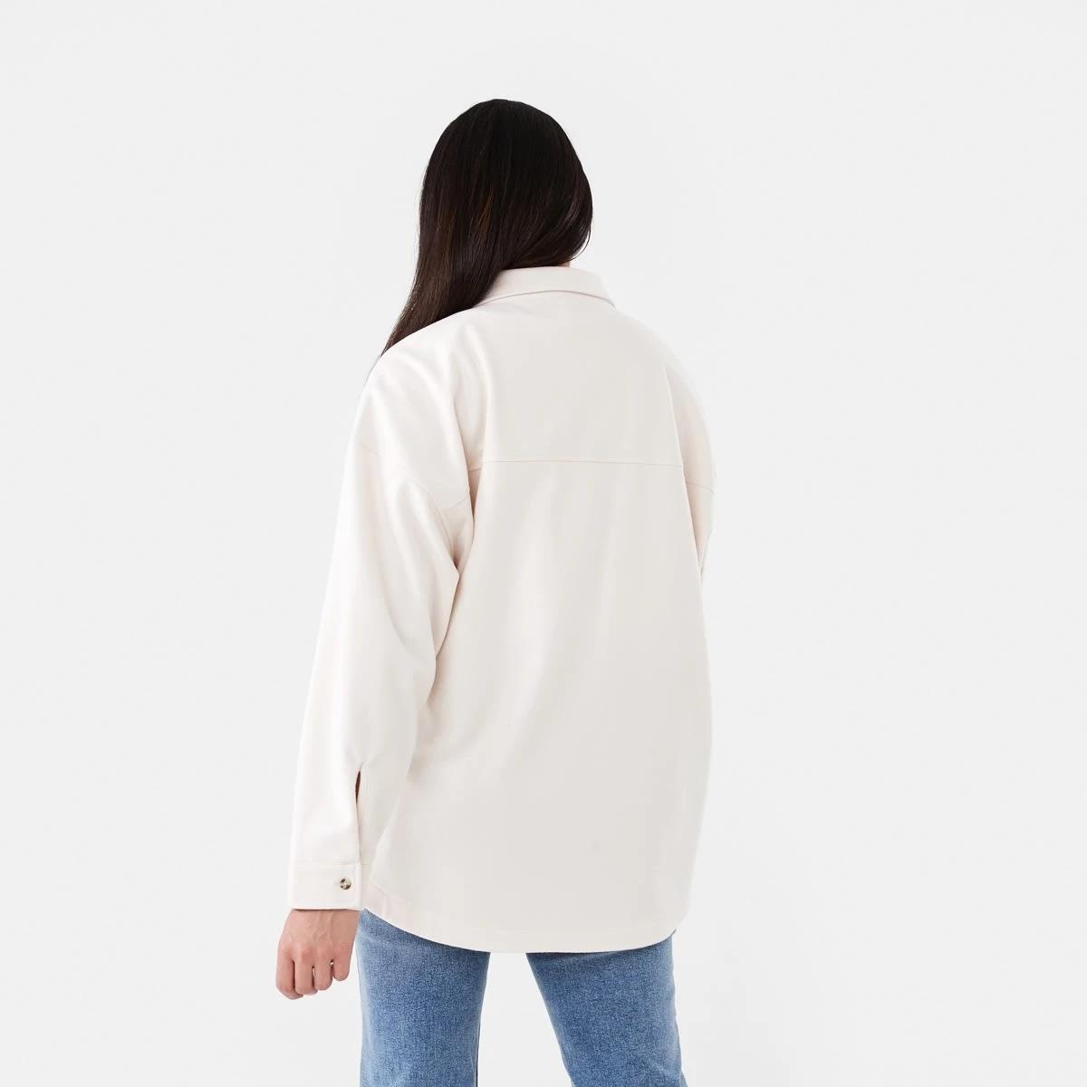 4 Long Sleeve Soft Touch Shirt Ecru, 4 of 8